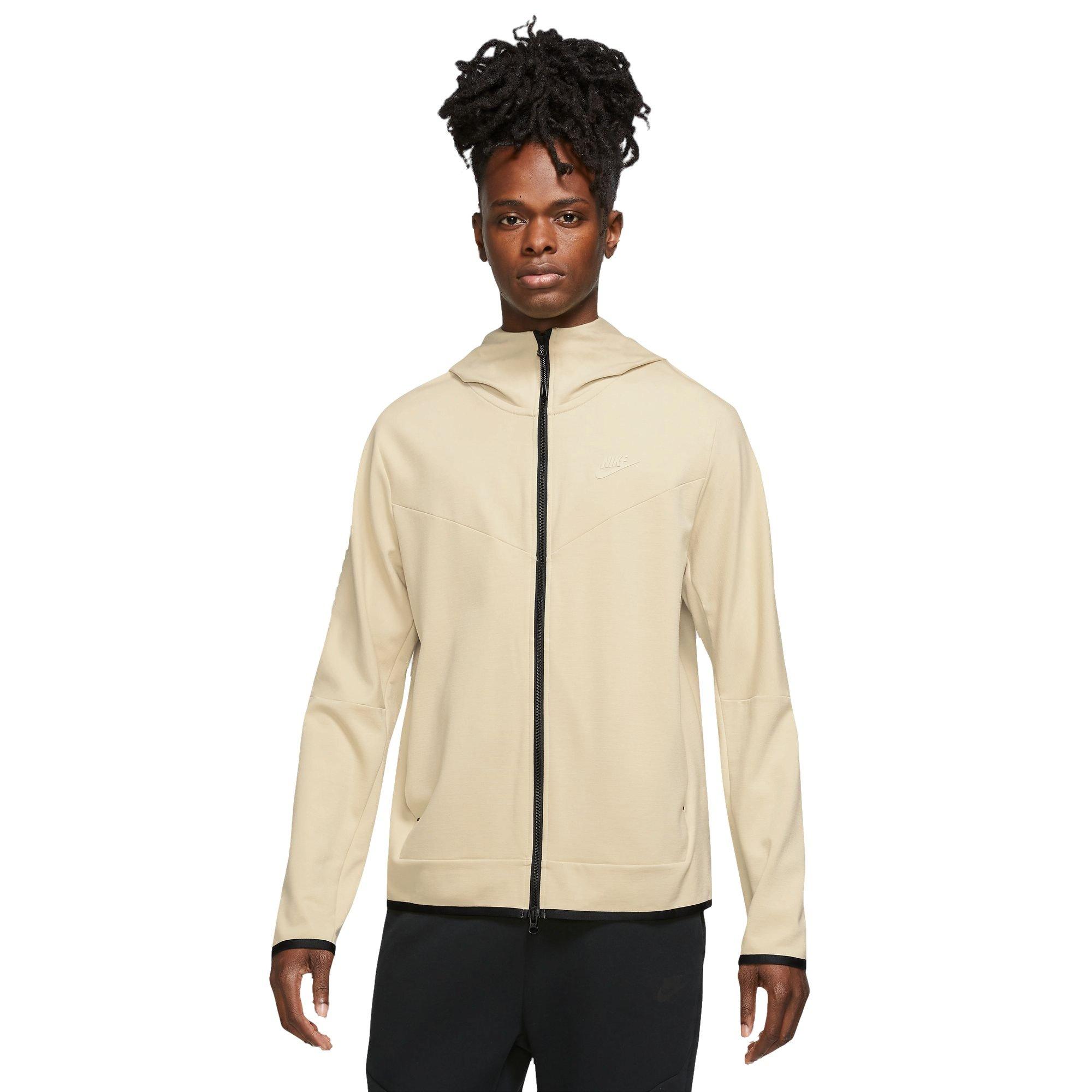 Nike Men's Tech Fleece Lightweight FZ Hooded Jacket-Yellow - YELLOW Thumbnail View 1