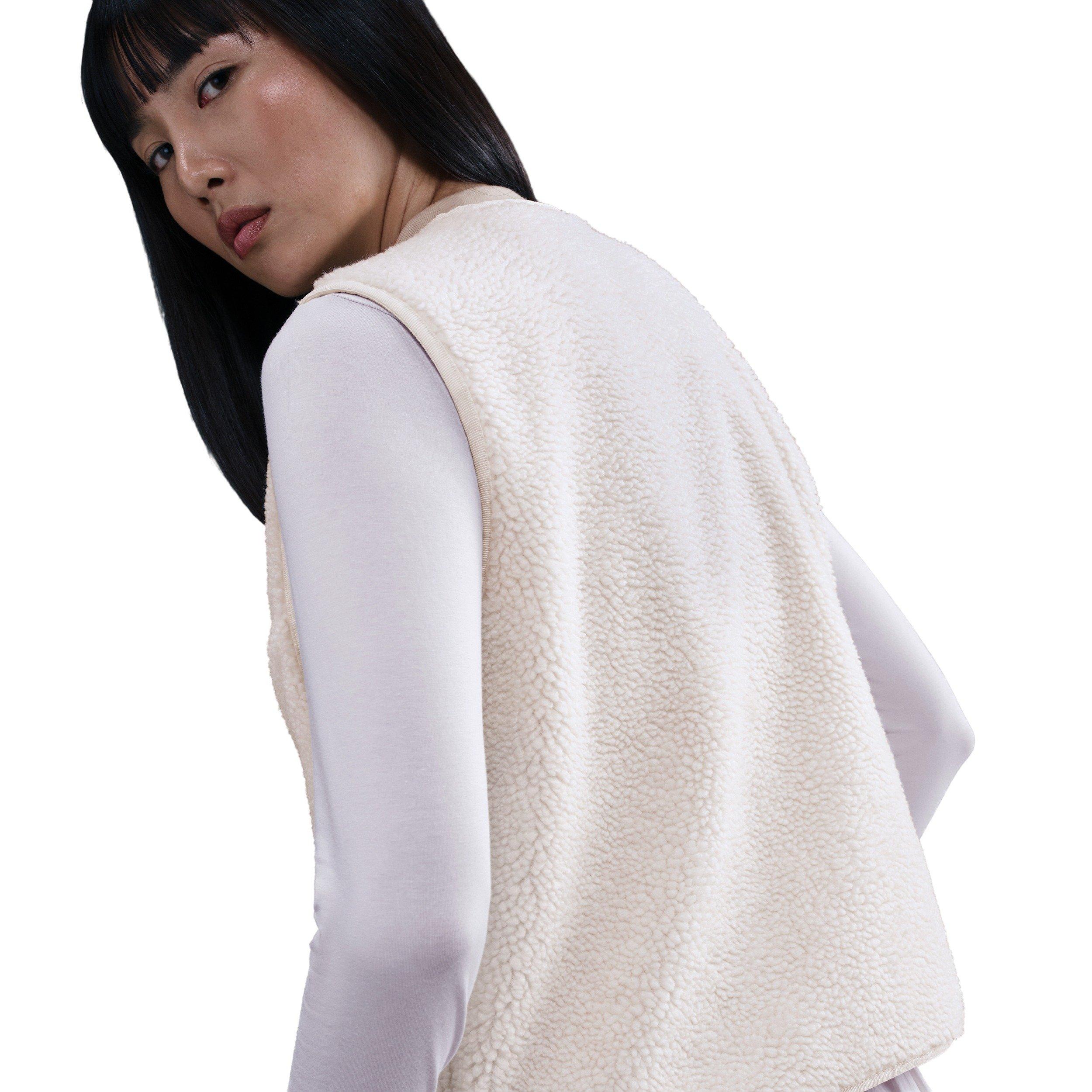 Nike Women's Sportswear High-Pile Fleece Vest -Pink - PINK Thumbnail View 2