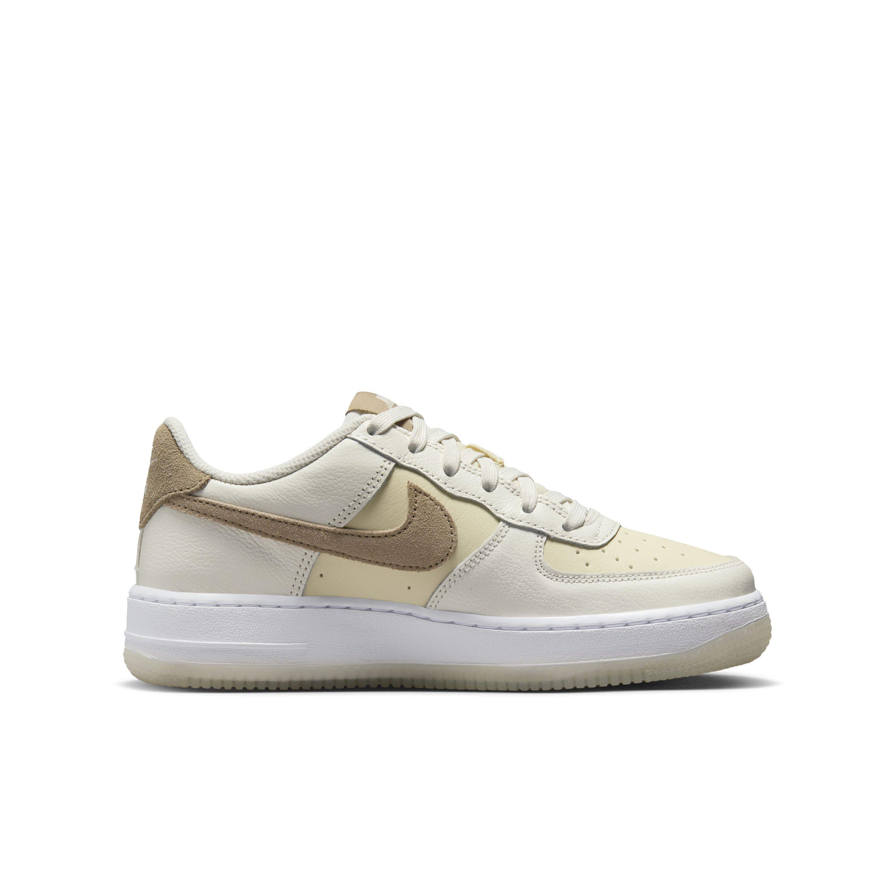 Nike Air Force 1 LV8 "Sail/Coconut Milk/White/Khaki" Grade School Boys' Shoe - SAIL/MILK/WHITE/KHAKI Thumbnail View 1