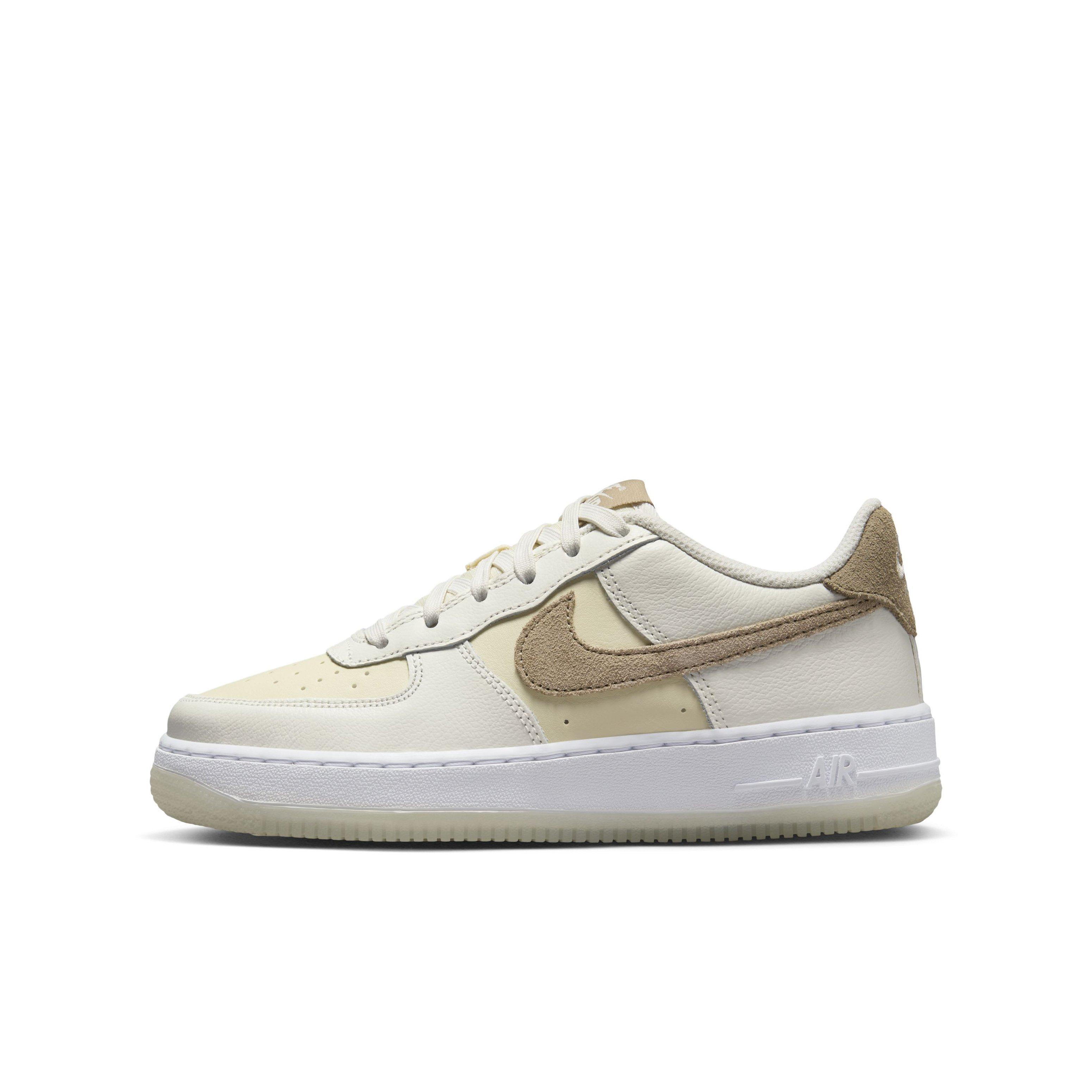 Nike Air Force 1 LV8 "Sail/Coconut Milk/White/Khaki" Grade School Boys' Shoe - SAIL/MILK/WHITE/KHAKI Thumbnail View 2