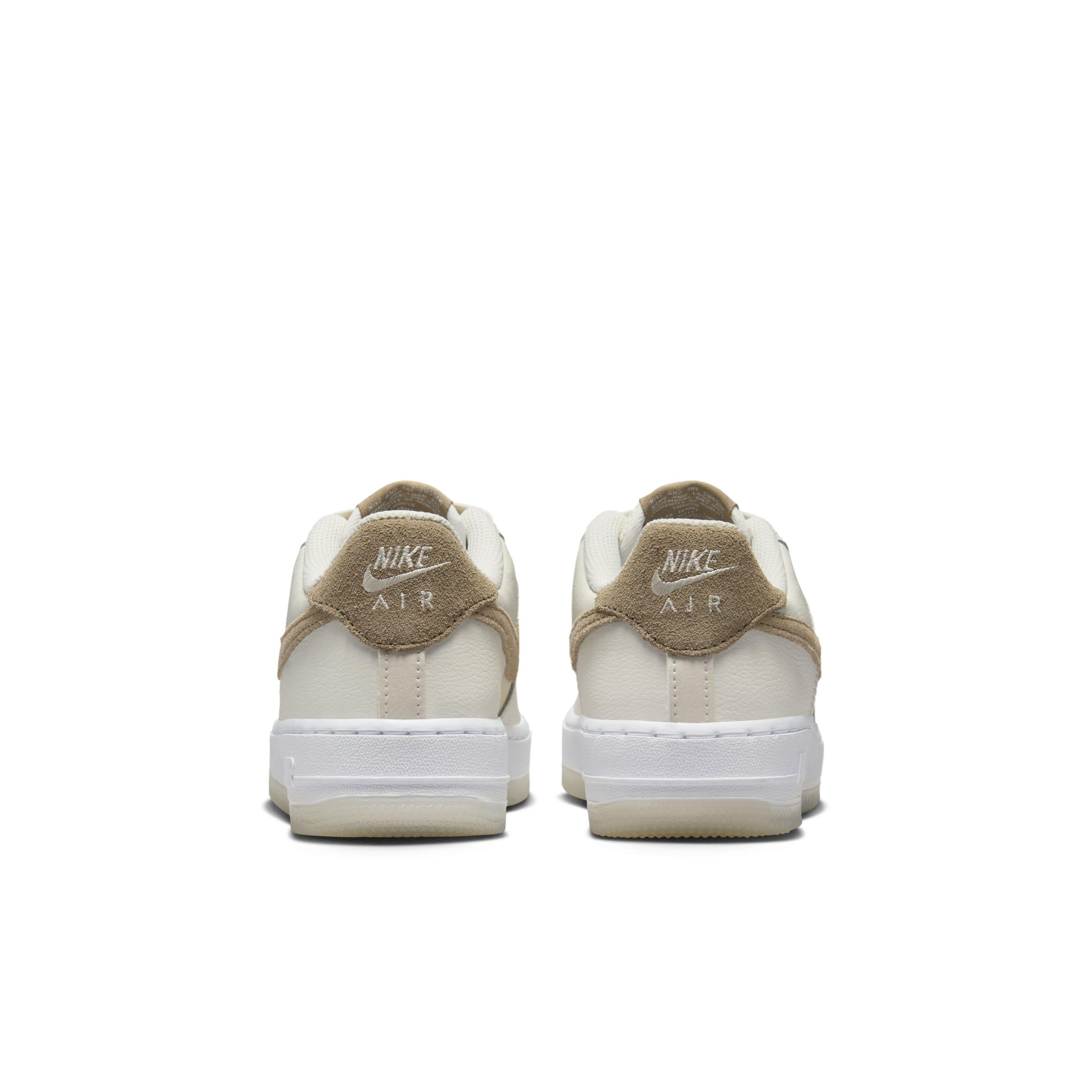 Nike Air Force 1 LV8 "Sail/Coconut Milk/White/Khaki" Grade School Boys' Shoe - SAIL/MILK/WHITE/KHAKI Thumbnail View 5