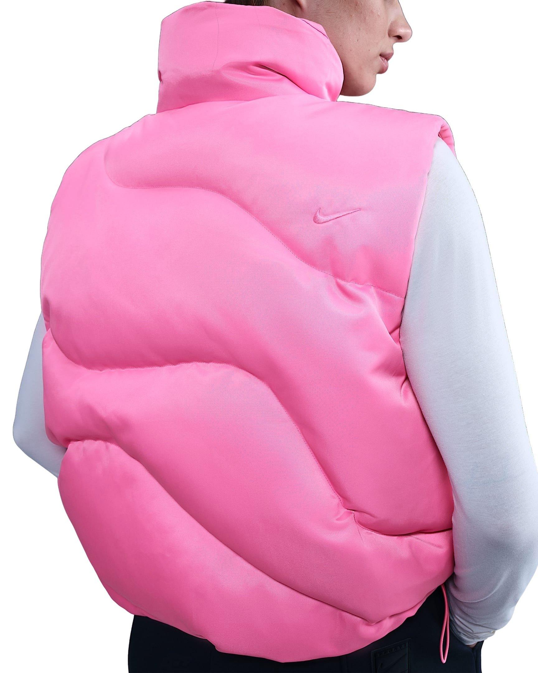Nike Women's Sportswear Swoosh Series Oversized Down Gilet -Pink - PINK Thumbnail View 2