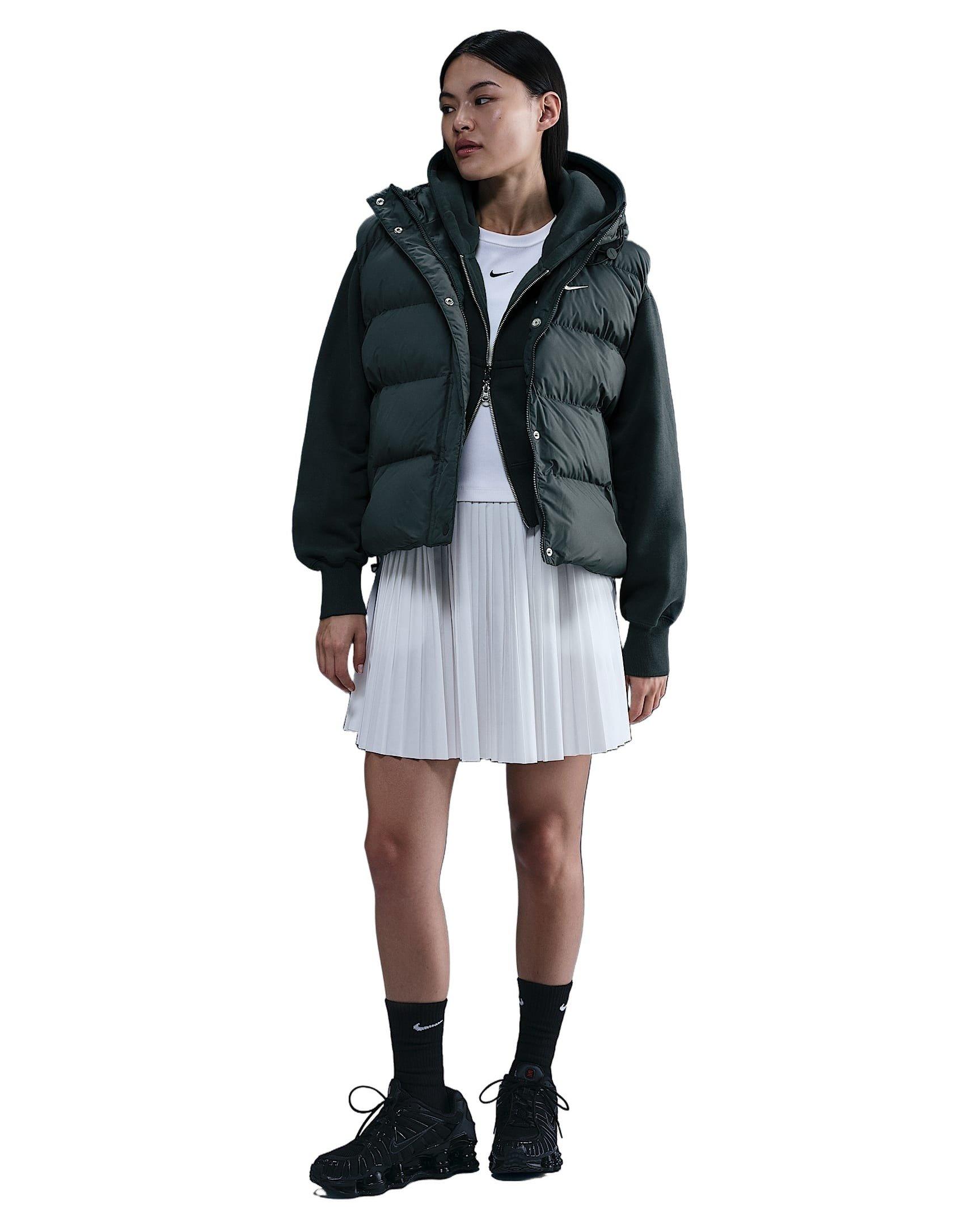 Nike Women's Sportswear Therma-FIT Vest -Seaweed Green - SEAWEED GREEN Thumbnail View 5