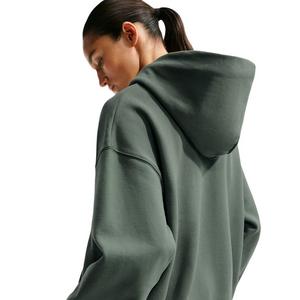 Nike Women's Studio Fleece Medium Weight Oversized Pullover Hoodie - Green - GREEN