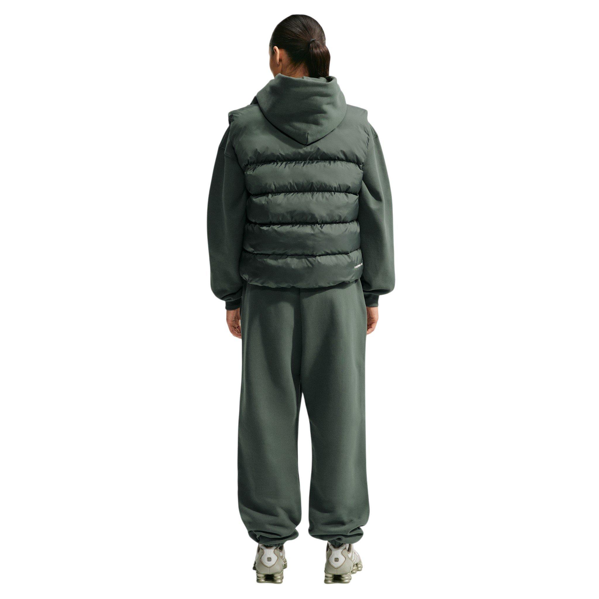 Nike Women's Studio Fleece Medium Weight Oversized Pullover Hoodie - Green - GREEN
