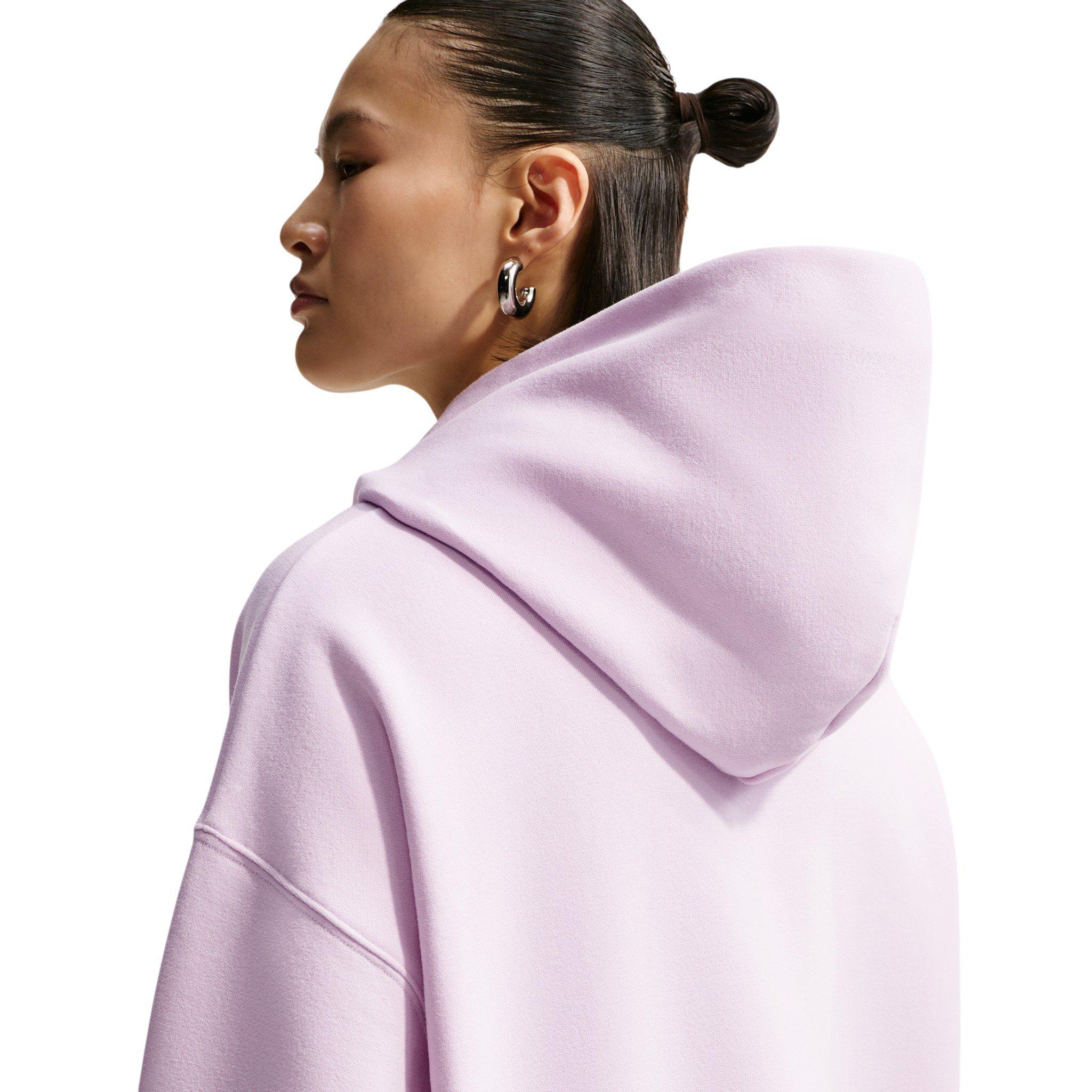 Nike Women's Studio Fleece Medium Weight Oversized Pullover Hoodie - Lilac - LILAC