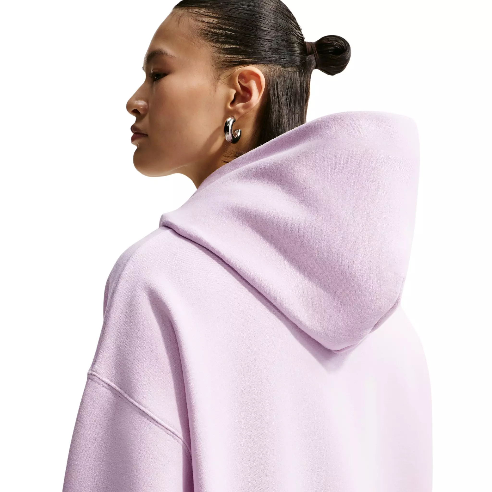 Nike Women's Studio Fleece Medium Weight Oversized Pullover Hoodie - Lilac - LILAC