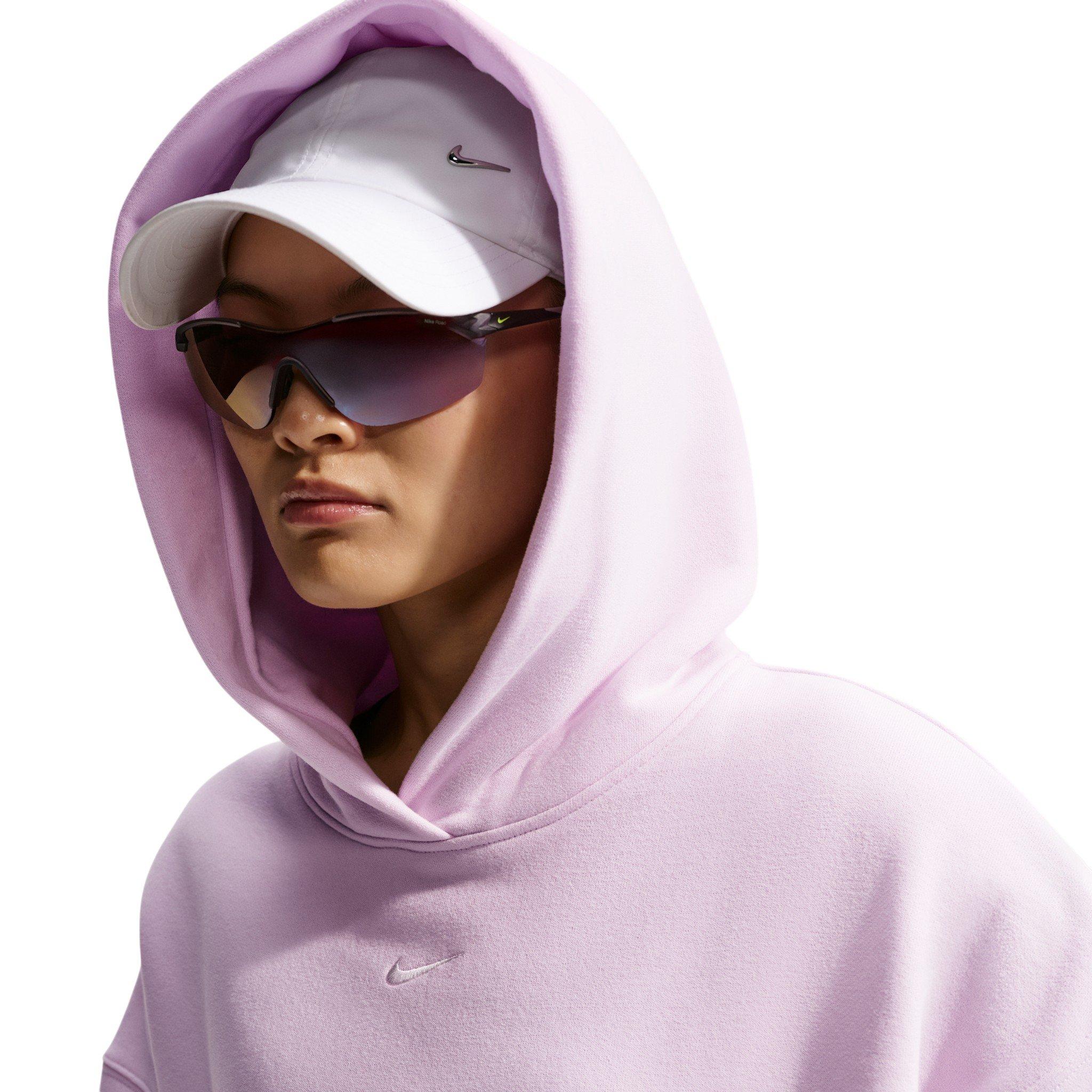 Nike Women's Studio Fleece Medium Weight Oversized Pullover Hoodie - Lilac - LILAC