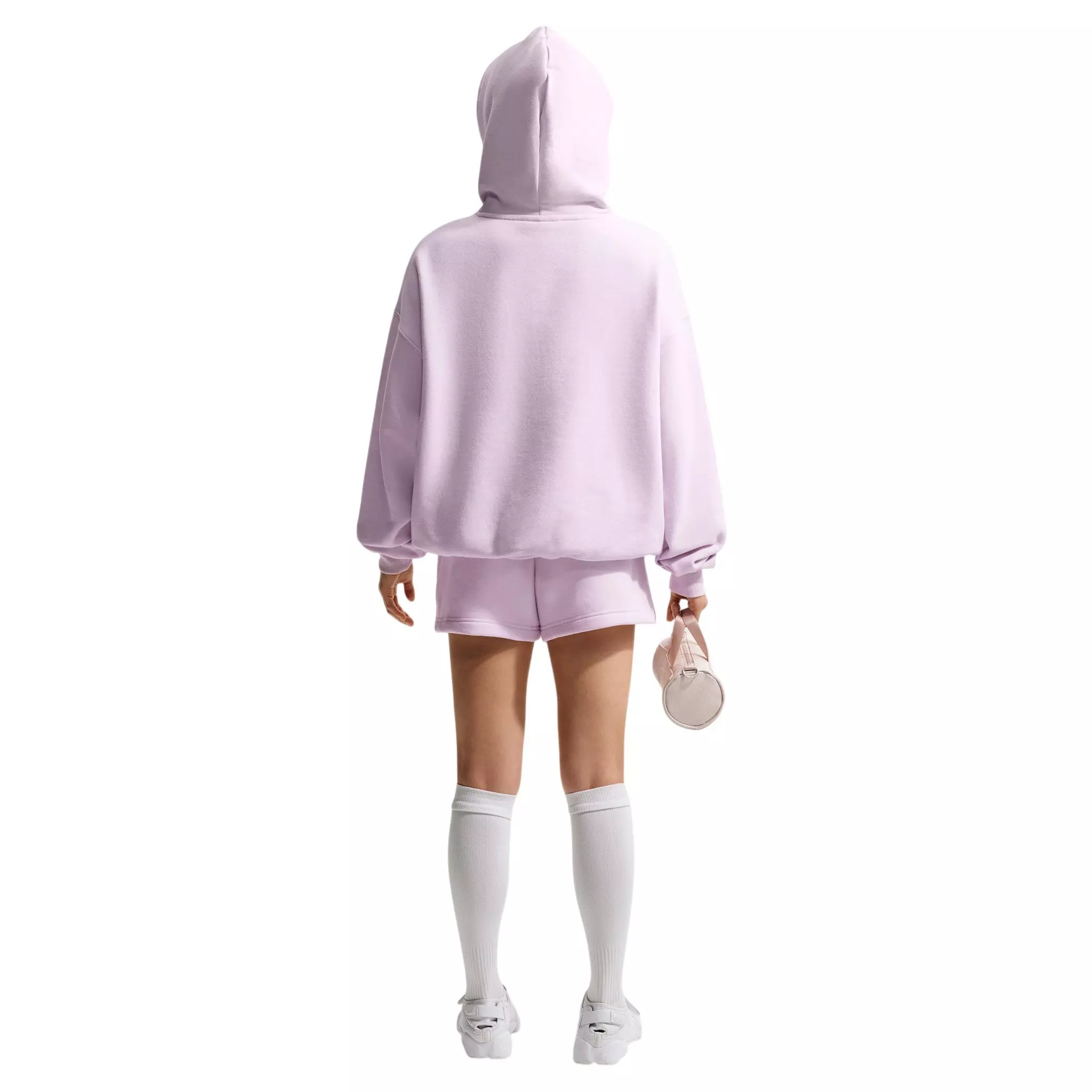 Nike Women's Studio Fleece Medium Weight Oversized Pullover Hoodie - Lilac - LILAC