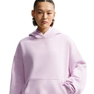 Nike Women's Studio Fleece Medium Weight Oversized Pullover Hoodie - Lilac - LILAC
