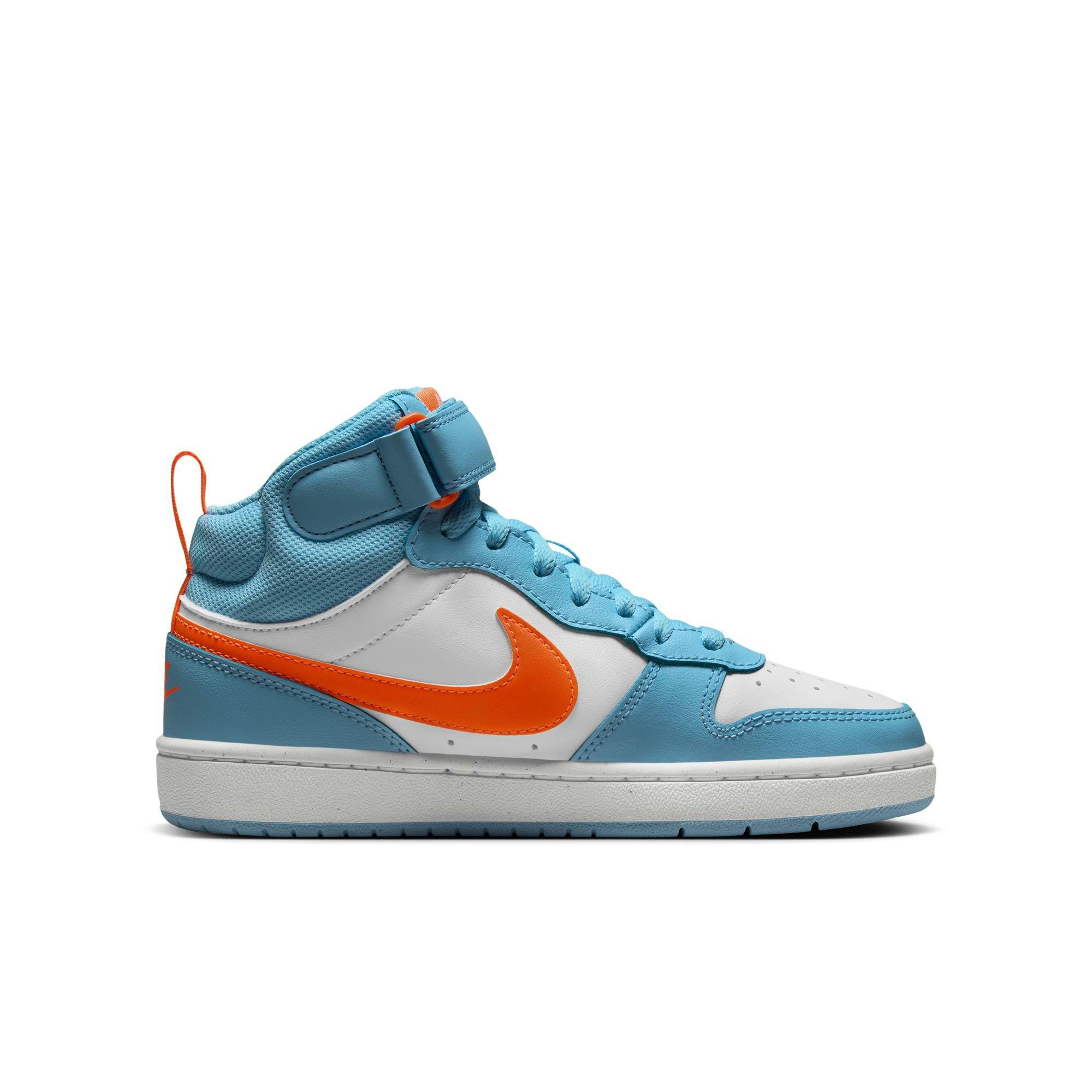 Nike Kids Sneakers White / Light Blue / Brown Strap Lace Athletic Shoes Nike Kids main image 4