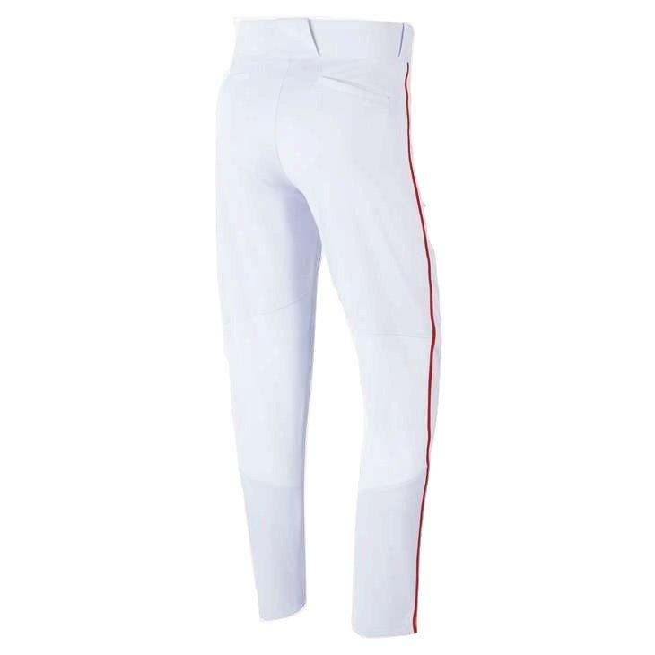 Nike Men's Vapor Select Piped Baseball Pants - WHITE/GARNET Thumbnail View 2
