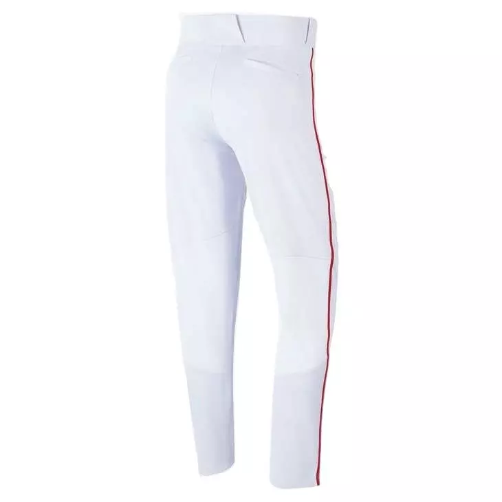 Nike Men's Vapor Select Piped Baseball Pants - WHITE/GARNET