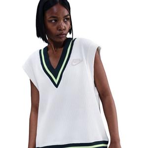 Nike Women's Sportswear Waffle-Knit Prep Vest -White