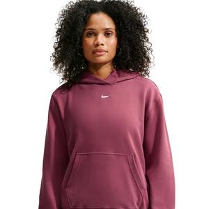 Nike Women's Studio Fleece Lightweight Pullover Hoodie - Pink - PINK