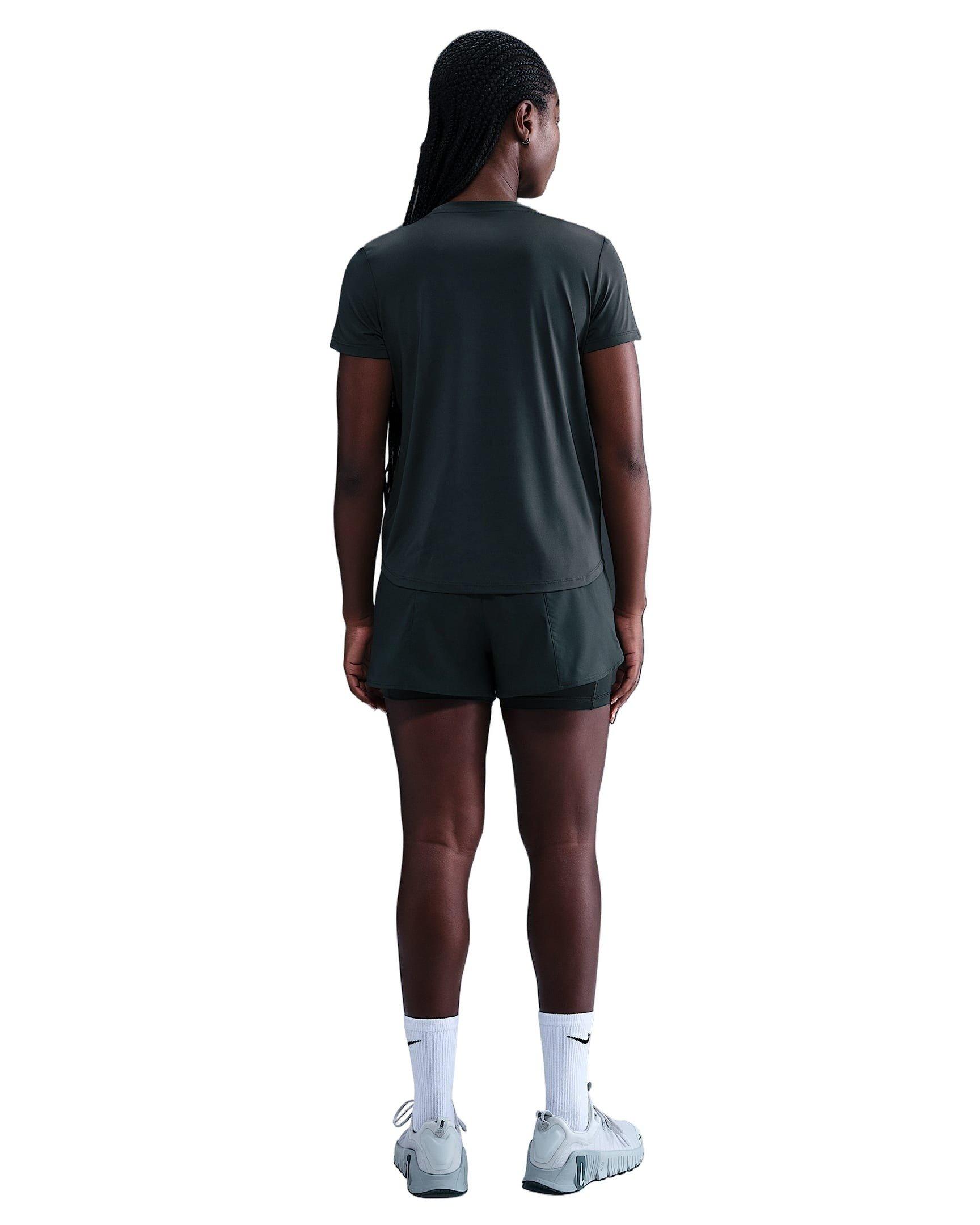 Nike One Women's Classic Dri-FIT Short-Sleeve Top -Seaweed Green - SEAWEED GREEN Thumbnail View 5