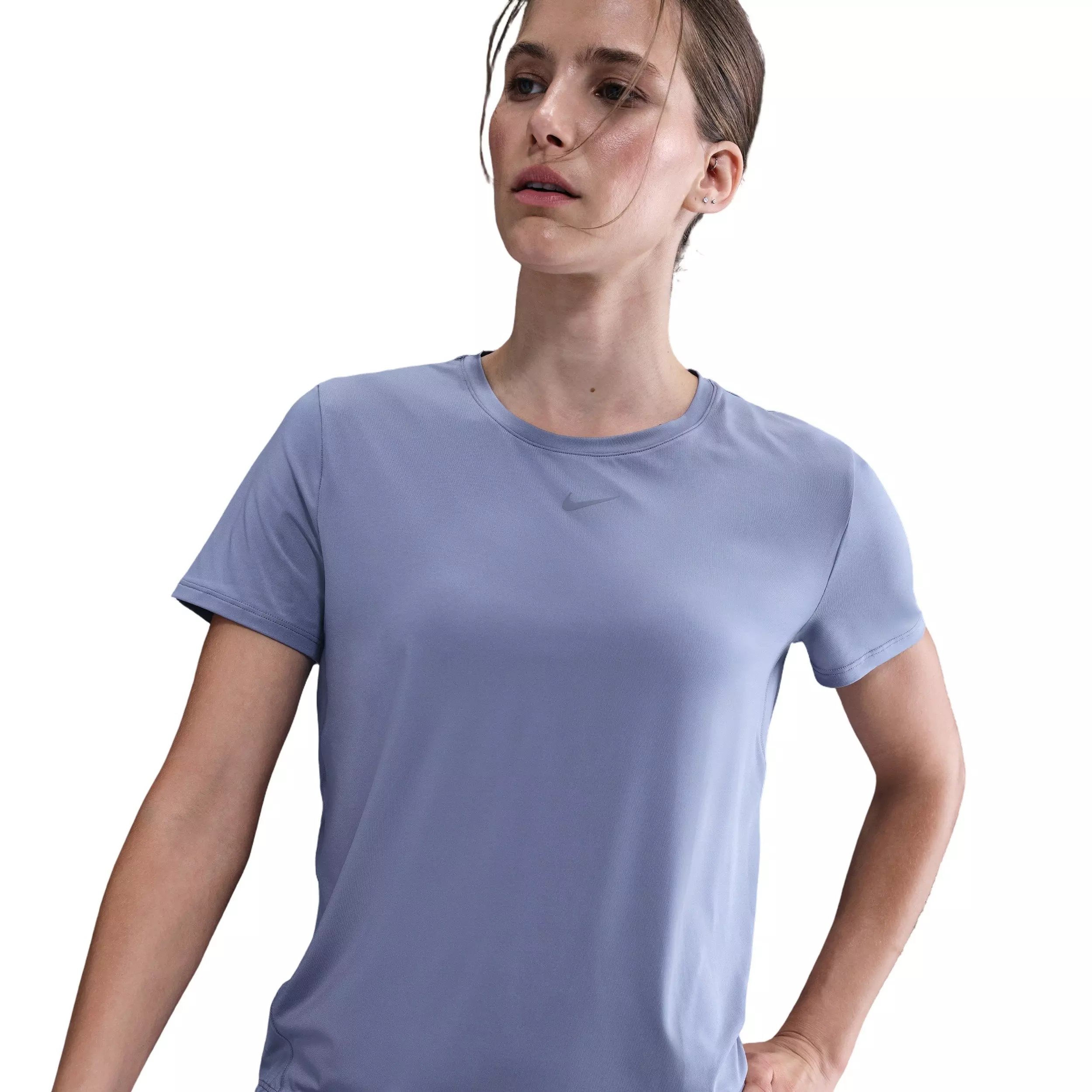 Nike One Women's Classic Dri-FIT Short-Sleeve Top - Indigo - INDIGO