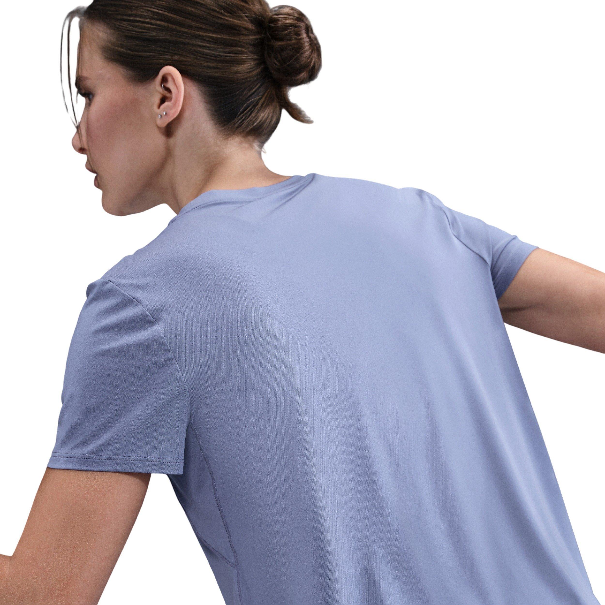 Nike One Women's Classic Dri-FIT Short-Sleeve Top -Indigo - INDIGO Thumbnail View 2