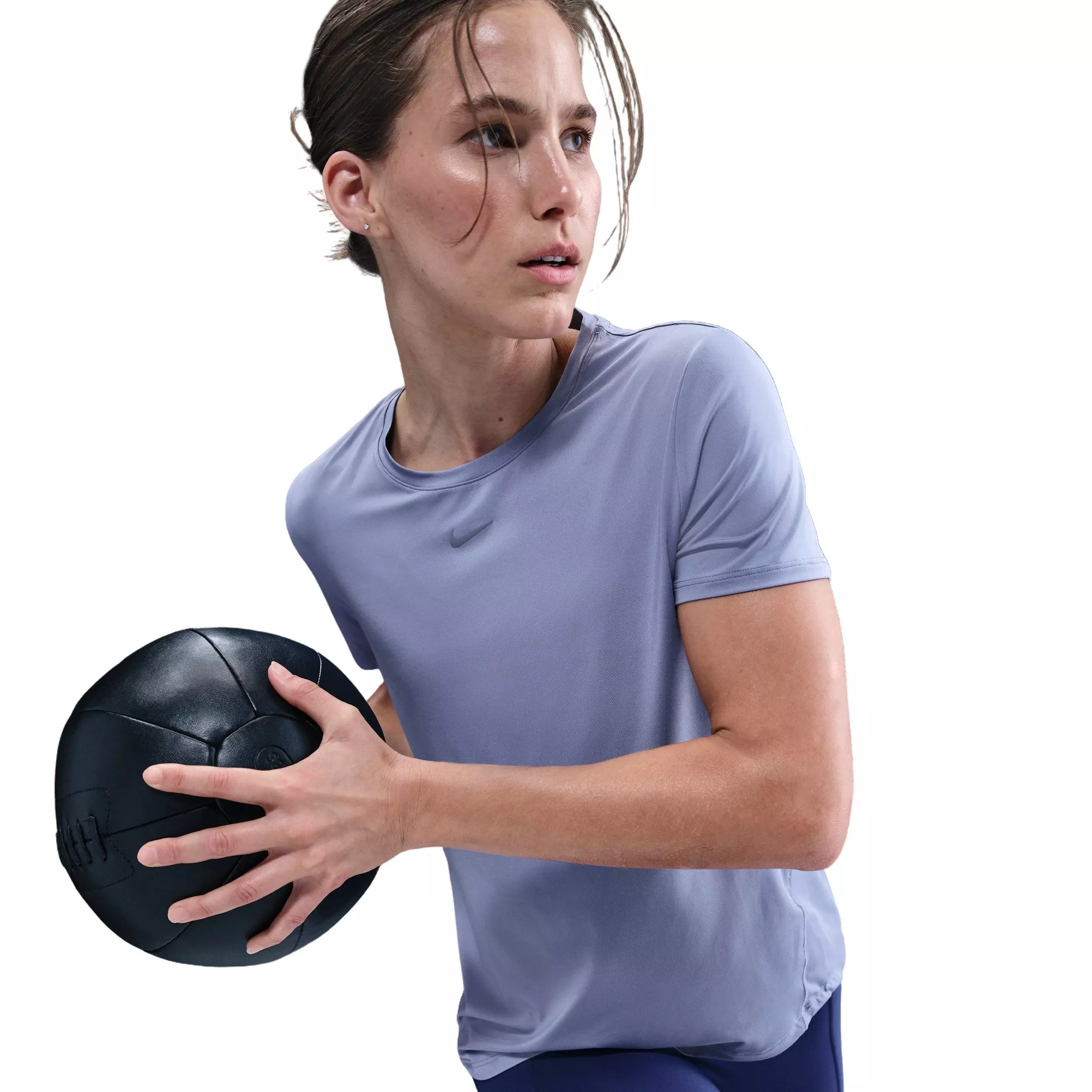 Nike One Women's Classic Dri-FIT Short-Sleeve Top - Indigo - INDIGO