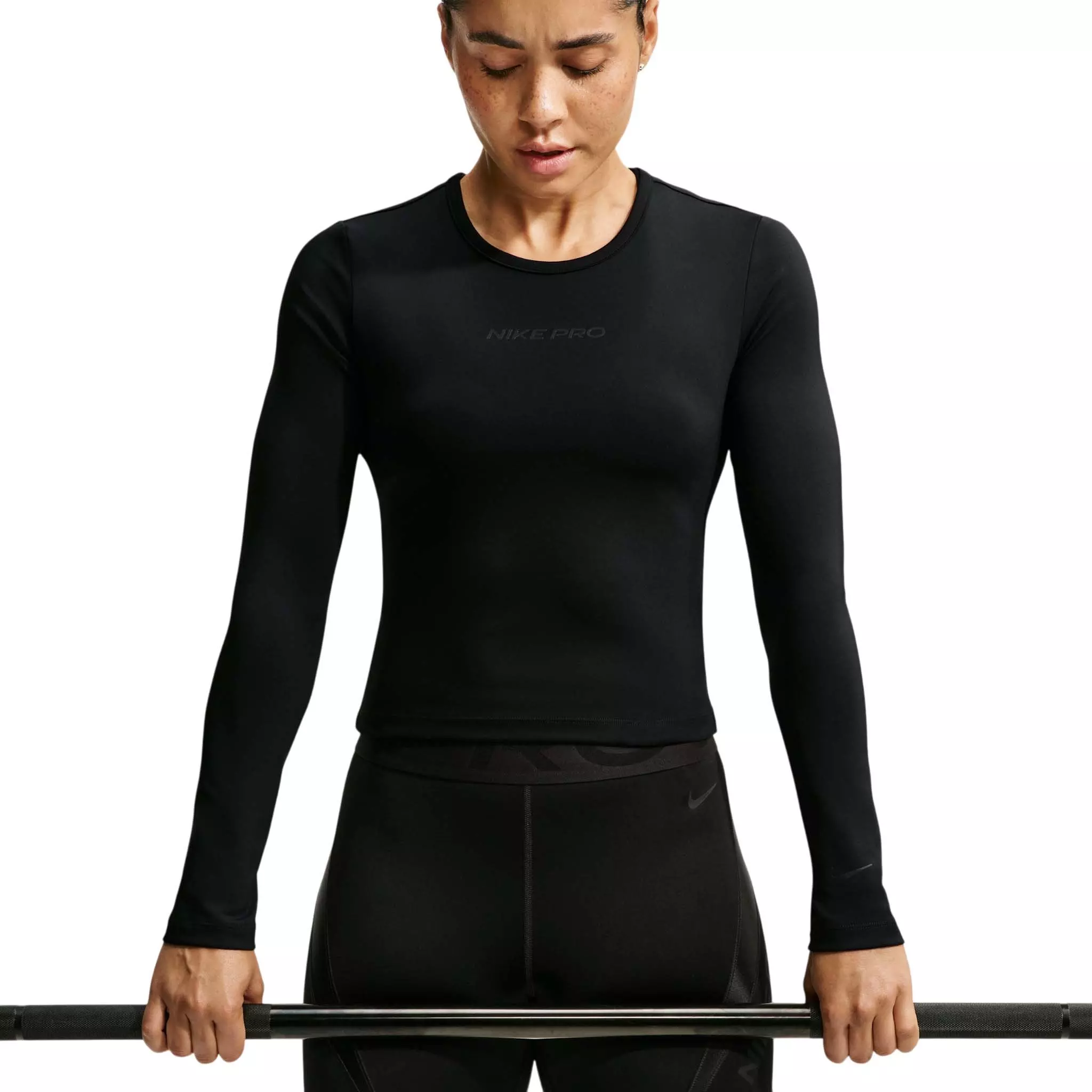 Nike Women's Pro Sculpt Dri-FIT Long Sleeve Top - Black - BLACK