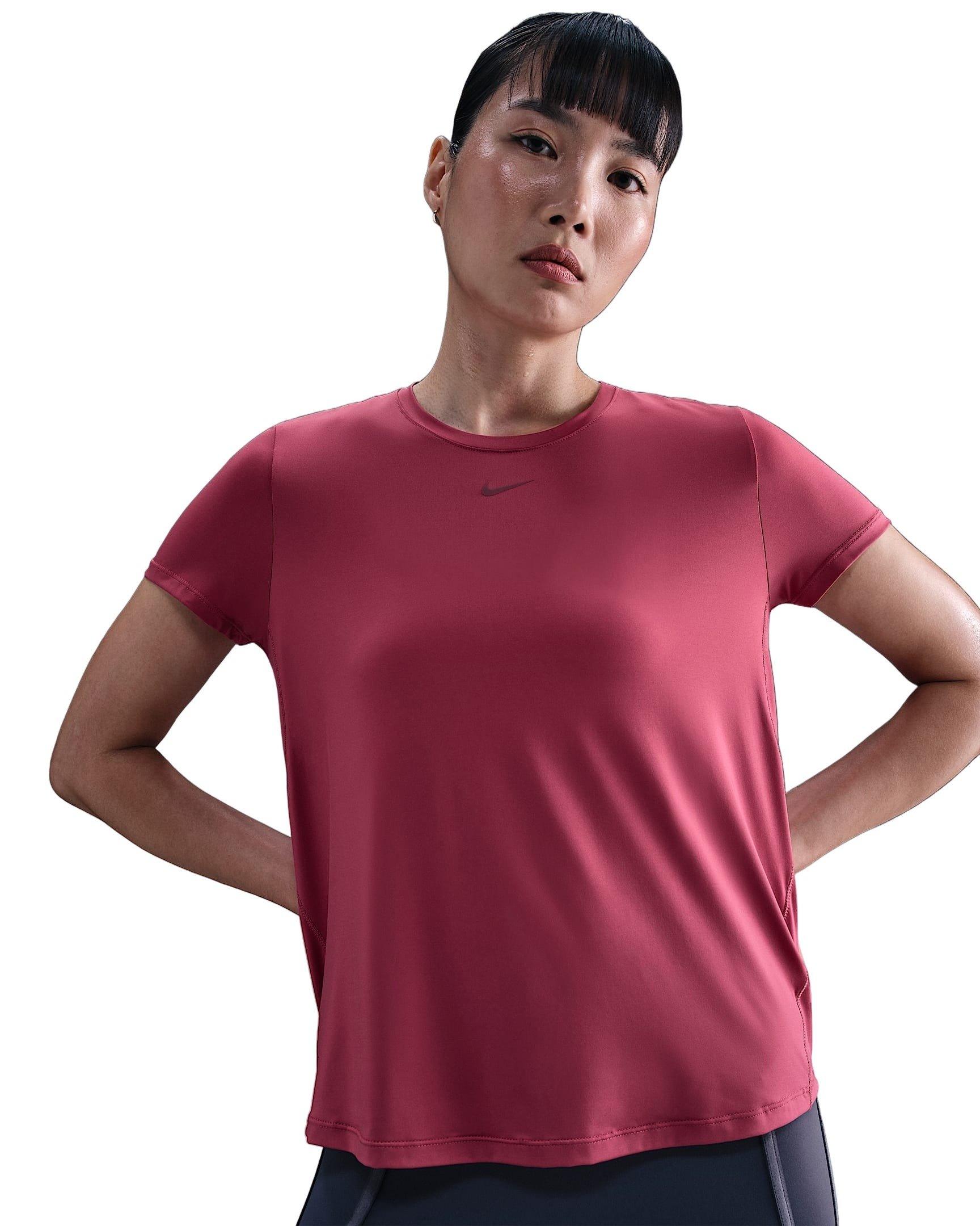 Nike One Women's Classic Dri-FIT Short-Sleeve Top -Beet Purple - BEET PURPLE Thumbnail View 1