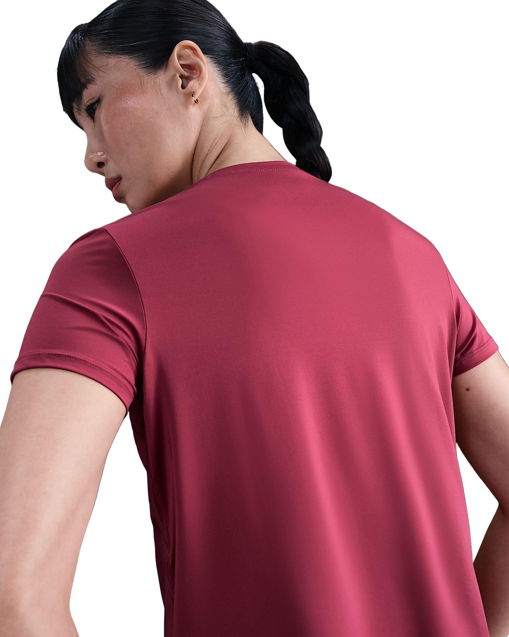 Nike One Women's Classic Dri-FIT Short-Sleeve Top -Beet Purple - BEET PURPLE Thumbnail View 2