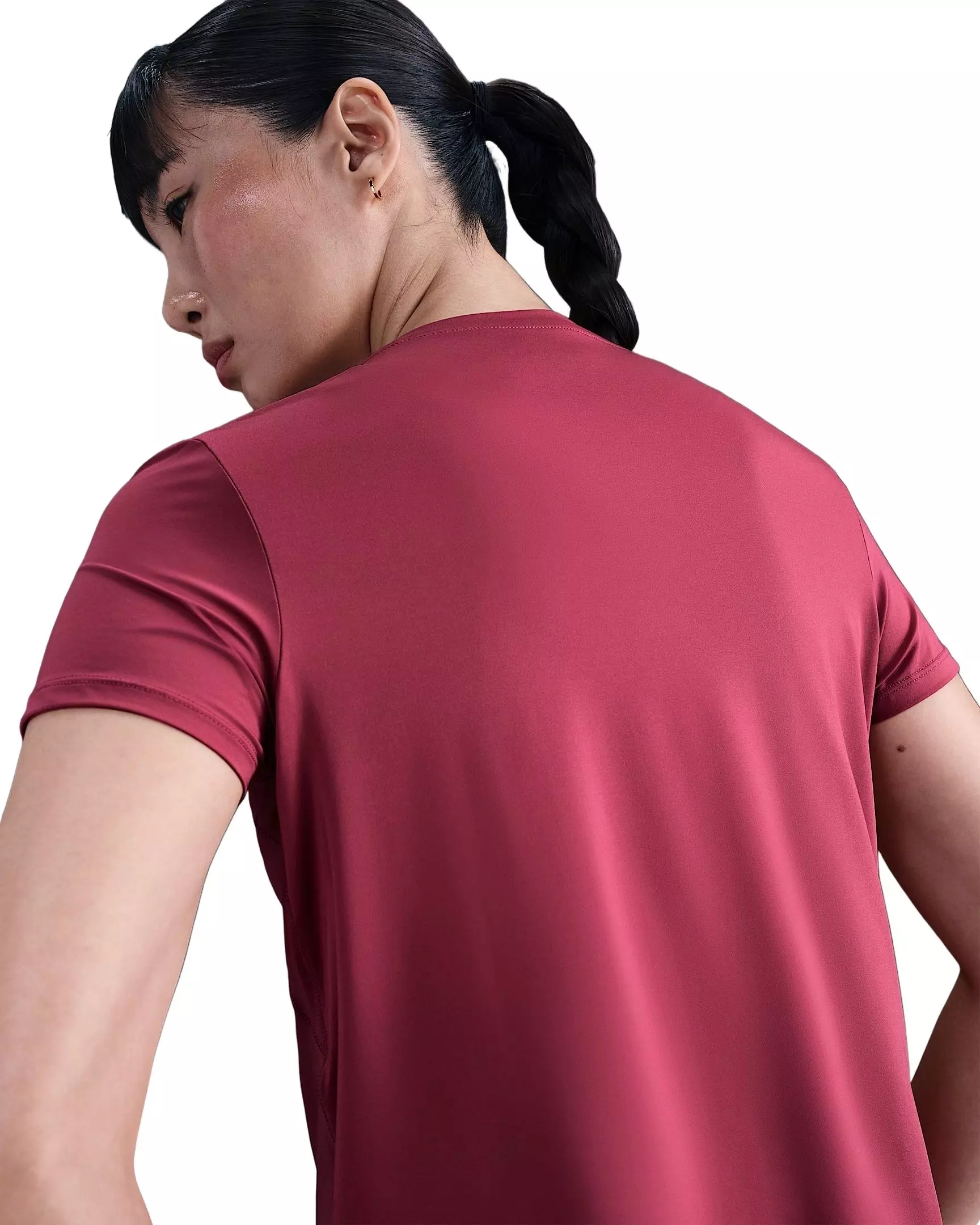 Nike One Women's Classic Dri-FIT Short-Sleeve Top -Beet Purple - BEET PURPLE