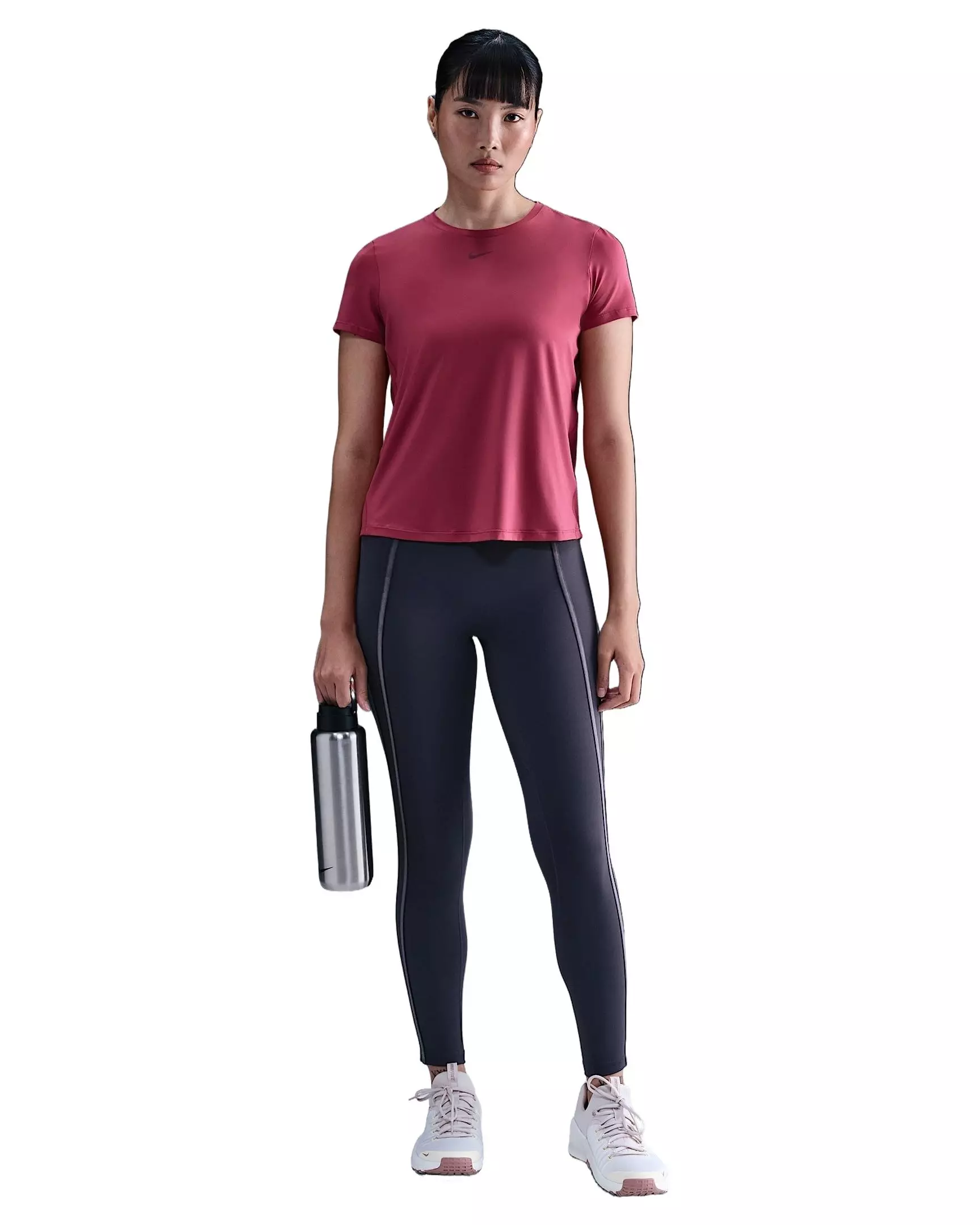 Nike One Women's Classic Dri-FIT Short-Sleeve Top -Beet Purple - BEET PURPLE