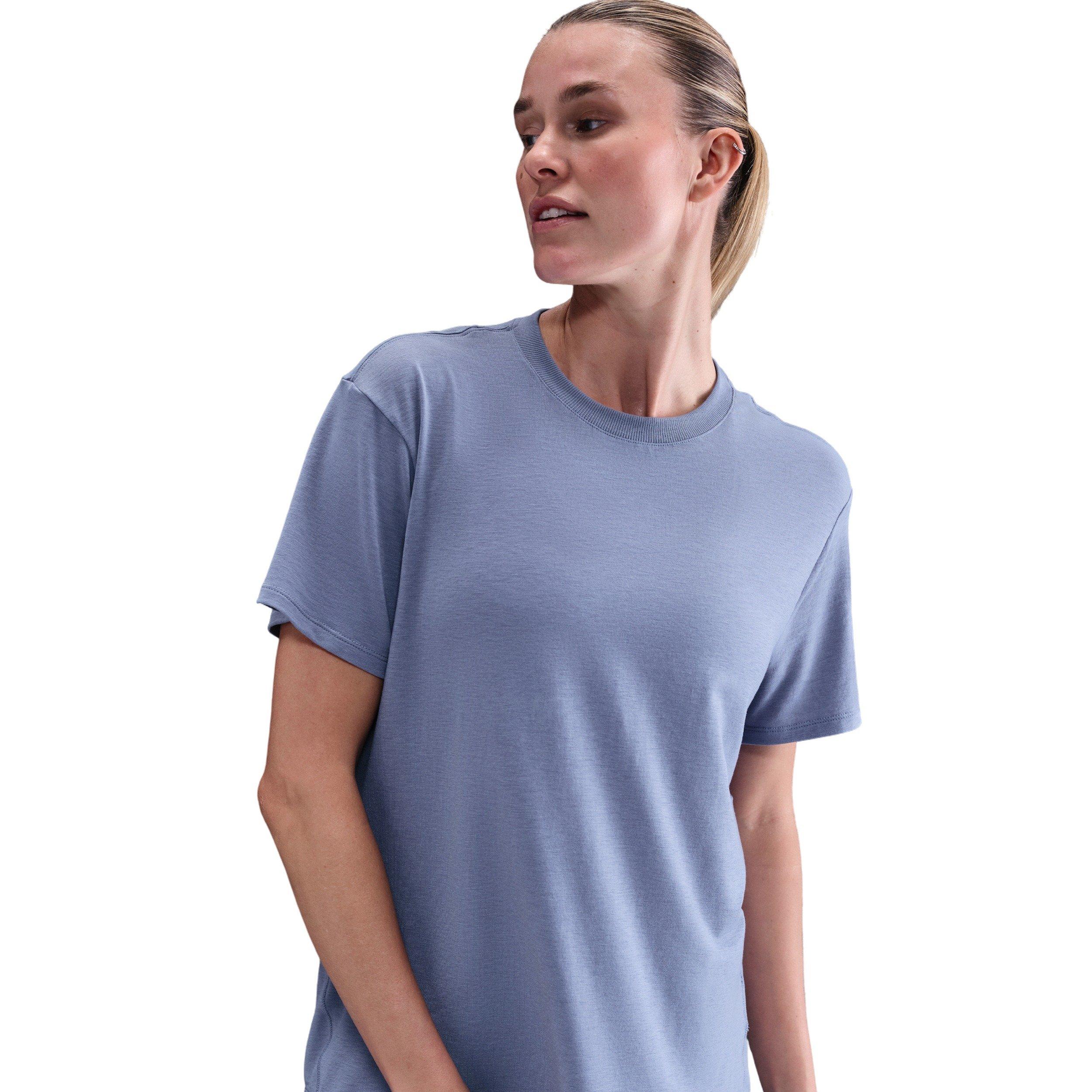 Nike One Women's Relaxed Dri-FIT Short-Sleeve Top -Indigo - INDIGO Thumbnail View 1