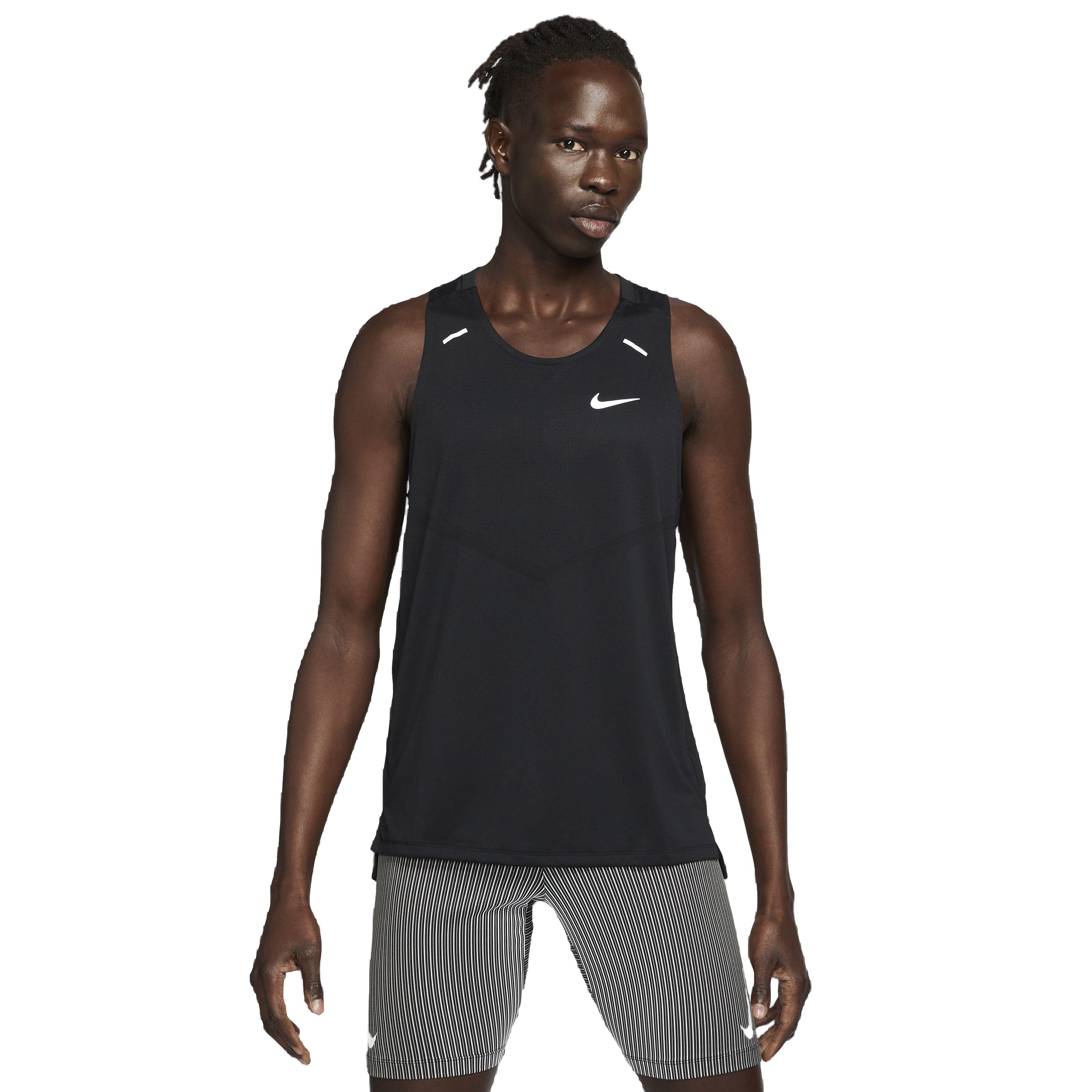 Nike Men's Dri-FIT Rise 365 Running Tank - BLACK Thumbnail View 1