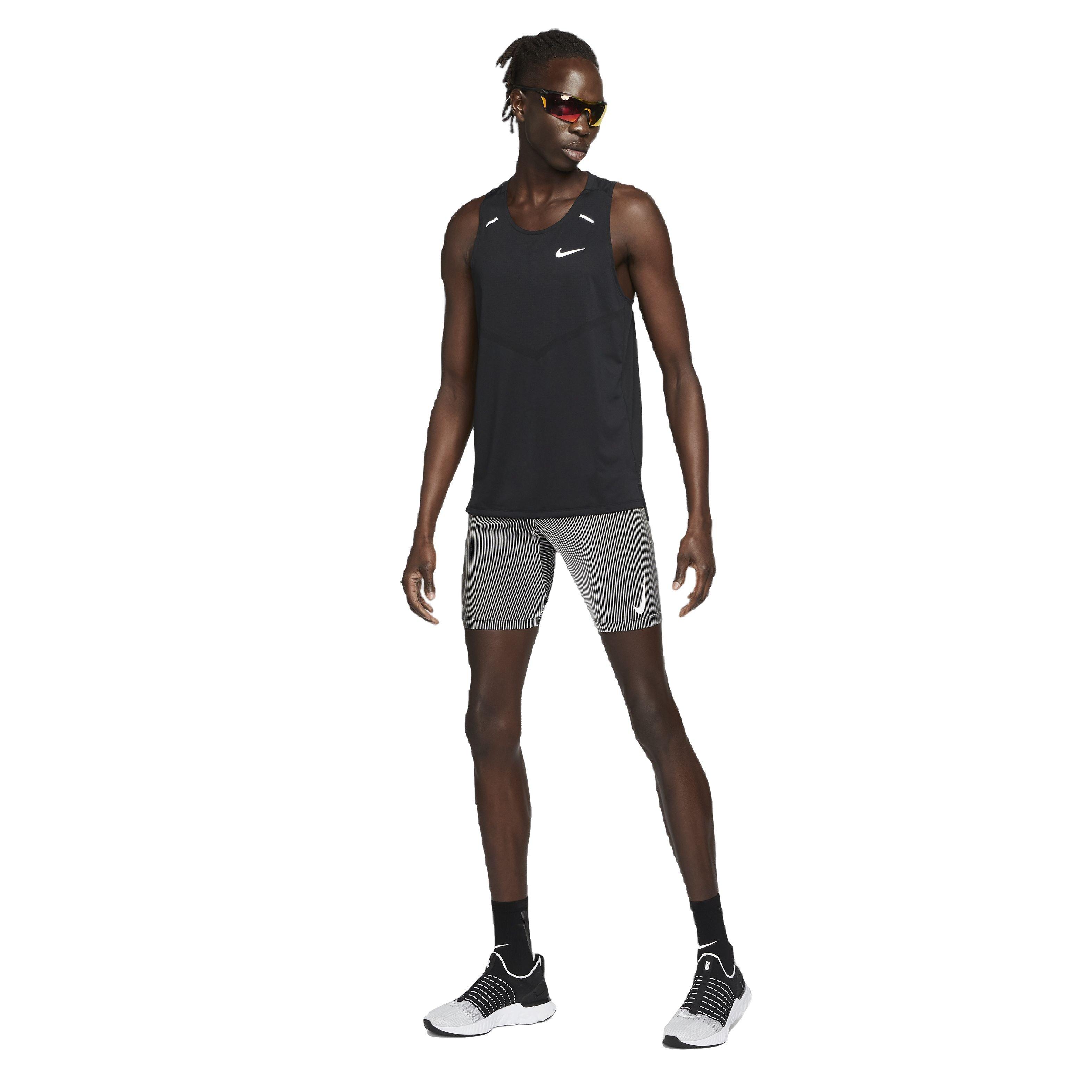 Nike Men's Dri-FIT Rise 365 Running Tank - BLACK Thumbnail View 6