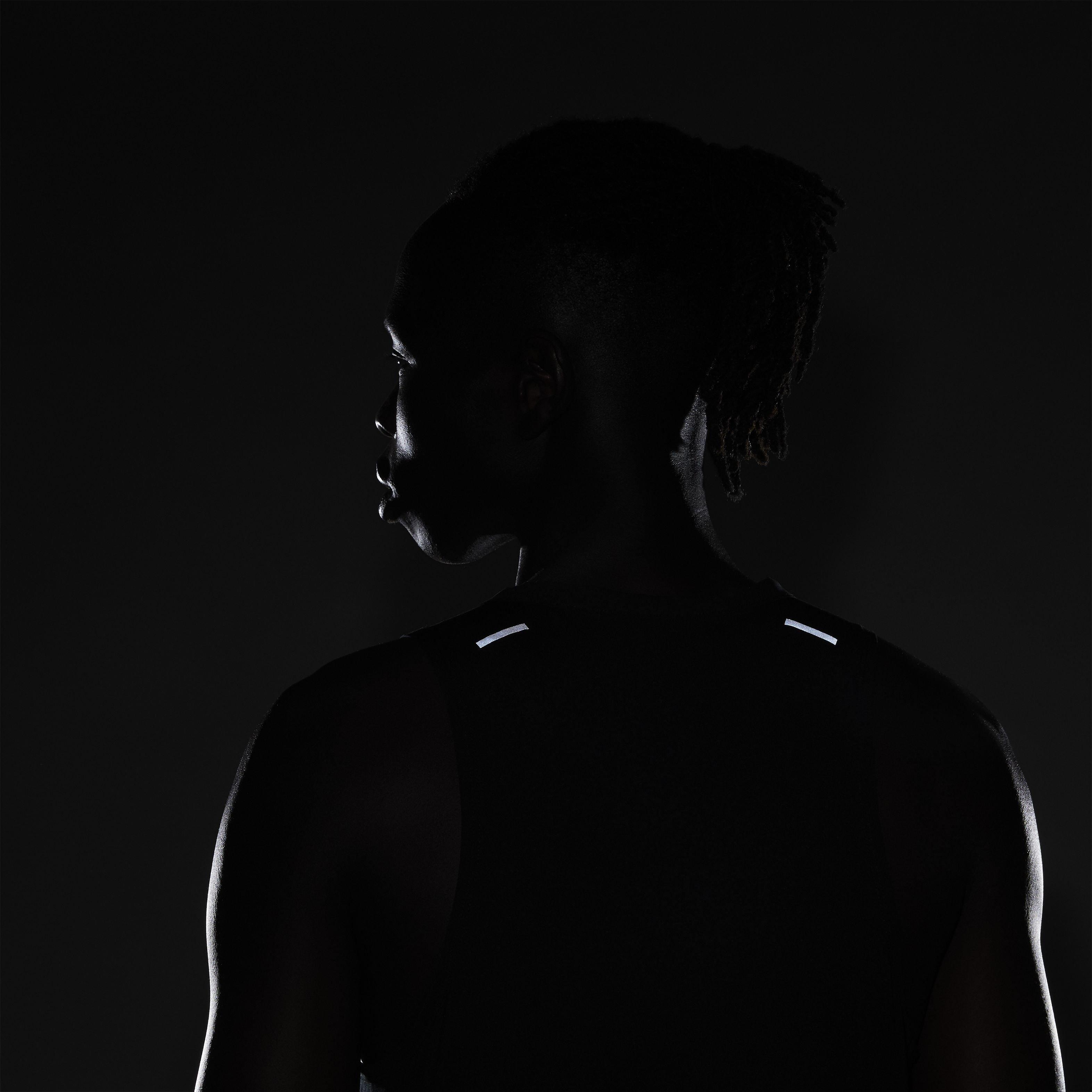 Nike Men's Dri-FIT Rise 365 Running Tank - BLACK Thumbnail View 8