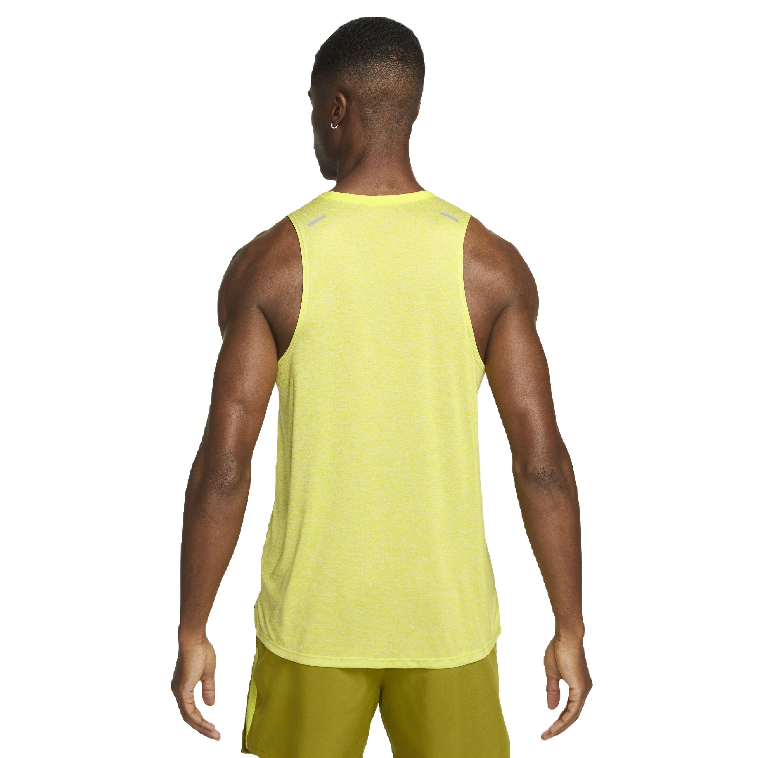 Nike Men's Dri-FIT Rise 365 Running Tank - GREEN Thumbnail View 2