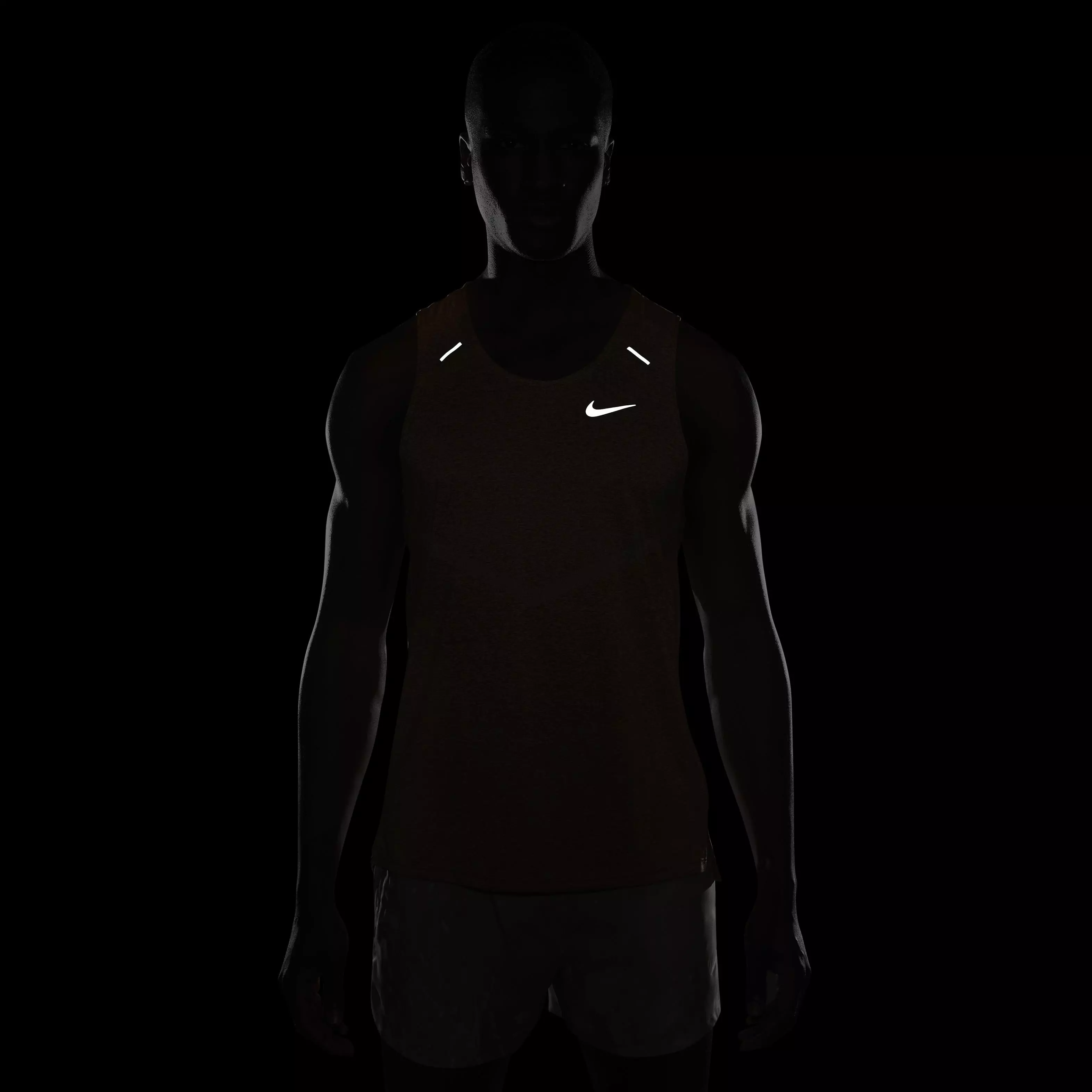 Nike Men's Dri-FIT Rise 365 Running Tank - ORANGE