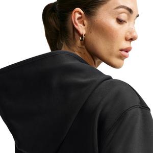 Nike Women's Studio Fleece Sport Dri-FIT Full-Zip Jacket - Black - BLACK