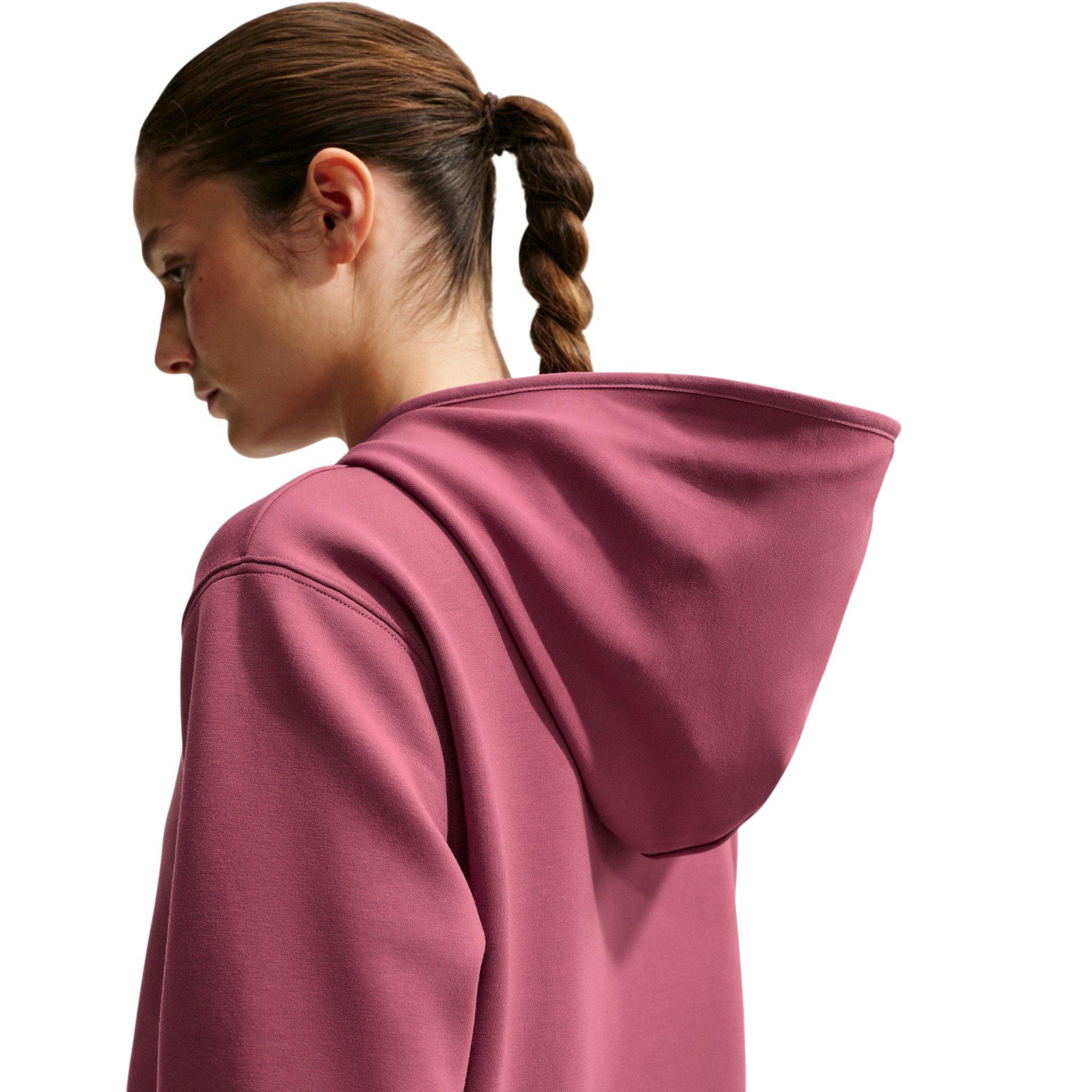 Nike Women's Studio Fleece Sport Dri-FIT Full-Zip Jacket - Pink Smoke - PINK SMOKE