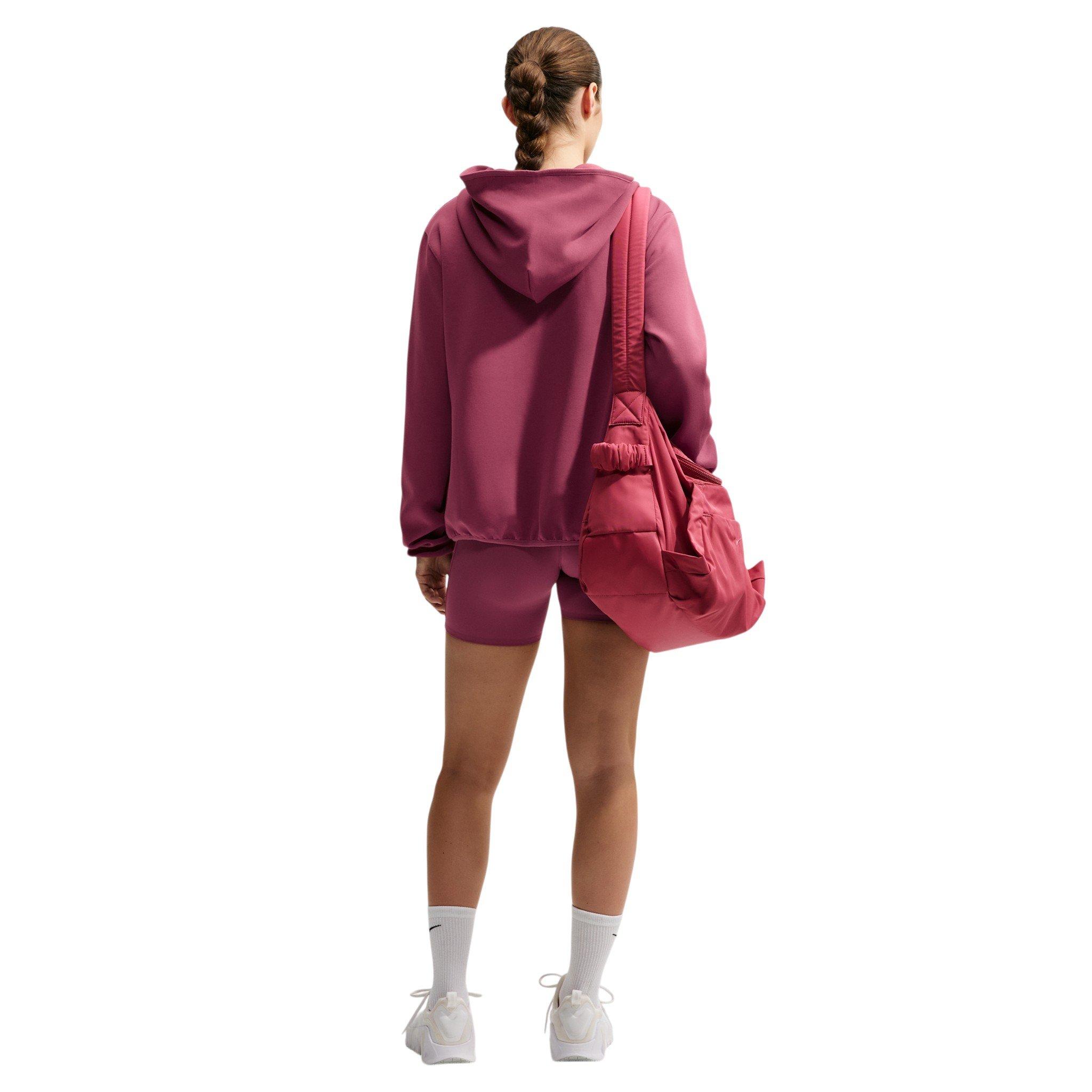 Nike Women's Studio Fleece Sport Dri-FIT Full-Zip Jacket - Pink Smoke - PINK SMOKE