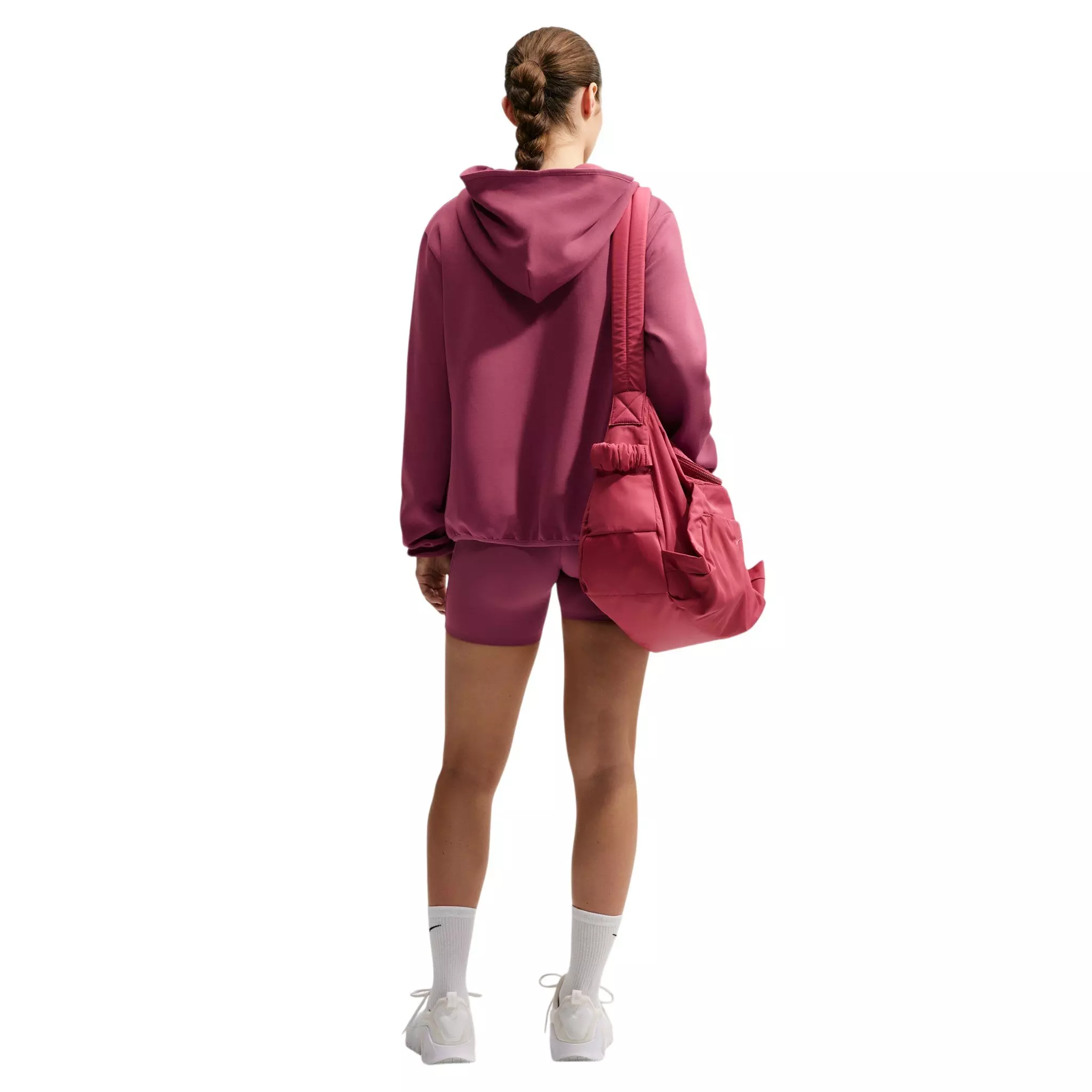 Nike Women's Studio Fleece Sport Dri-FIT Full-Zip Jacket - Pink Smoke - PINK SMOKE