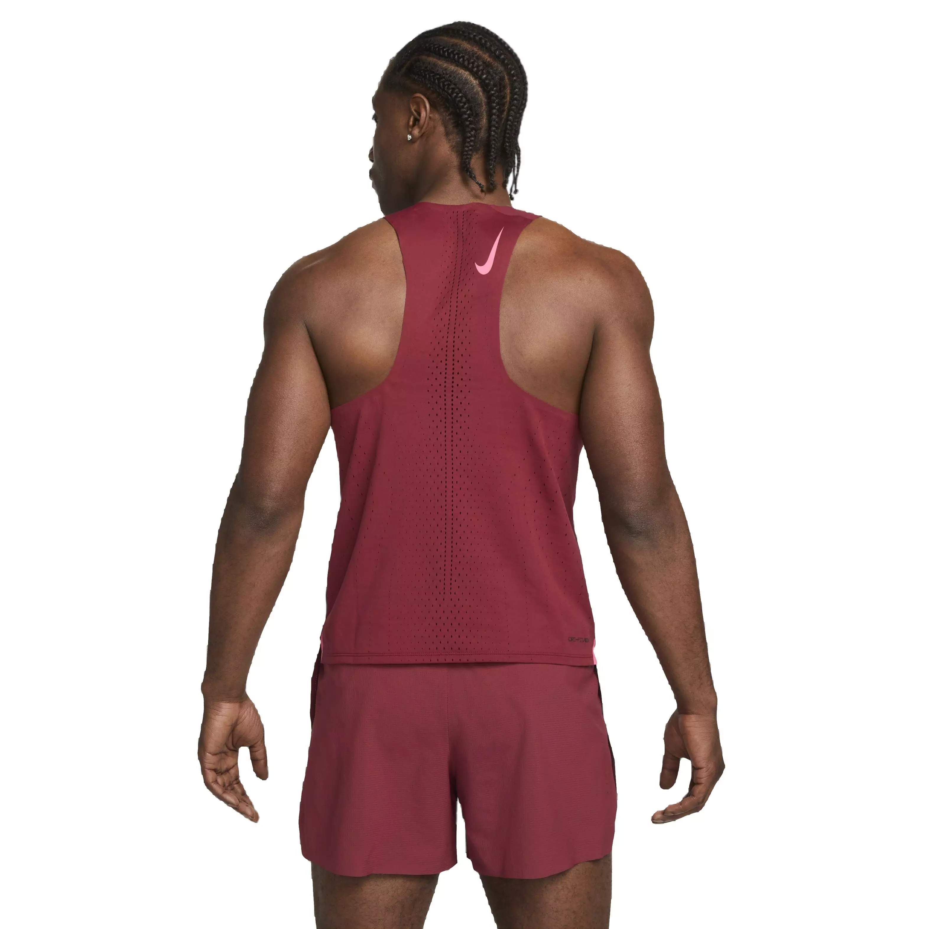 Nike Men's Dri-FIT ADV AeroSwift Singlet - Red - RED