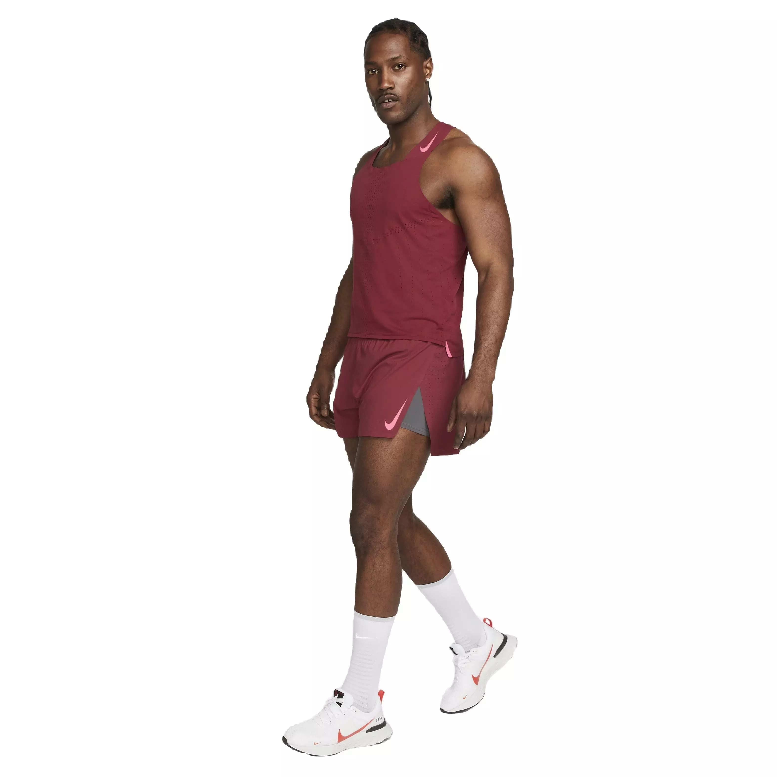 Nike Men's Dri-FIT ADV AeroSwift Singlet - Red - RED