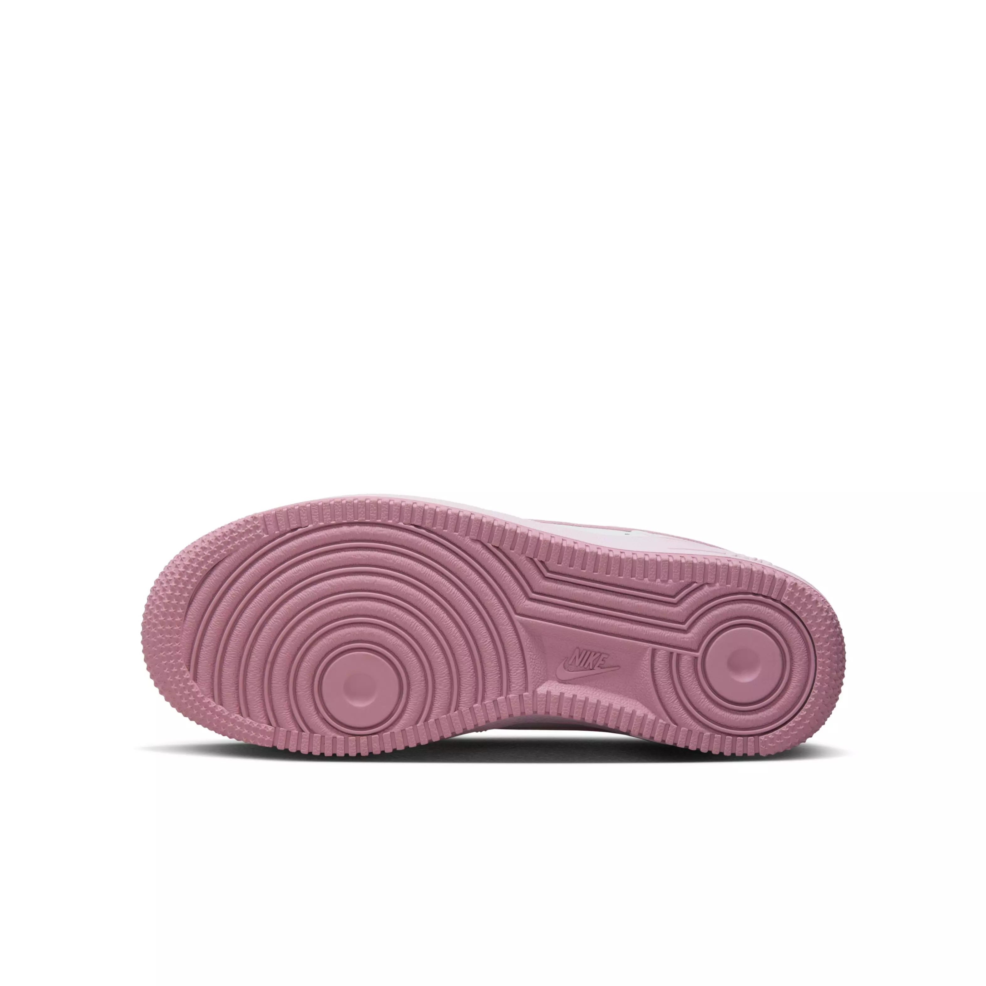 Nike Air Force 1 "White/Elemental Pink/Medium Soft Pink/Pink Foam" Grade School Girls' Shoe - WHITE/PINK/MD PINK/PINK