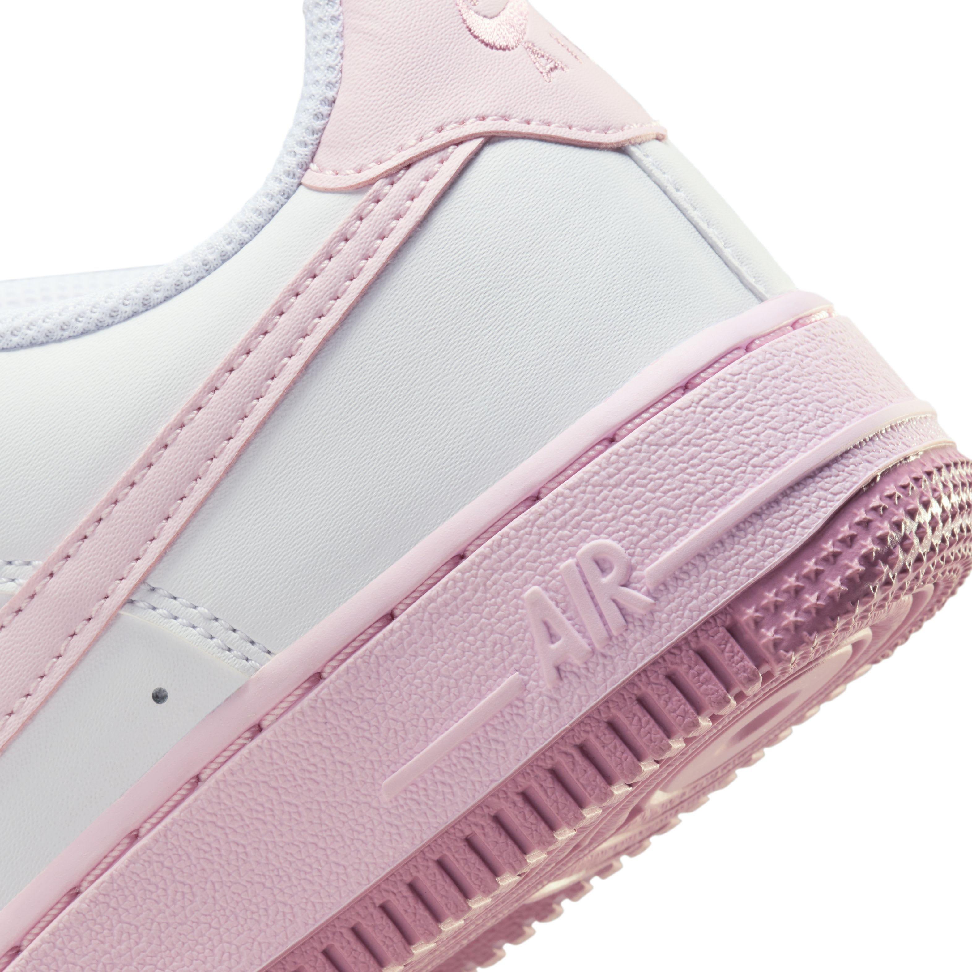 Nike Air Force 1 Grade School Girls' "White/Elemental Pink/Medium Soft Pink/Pink Foam" Shoe