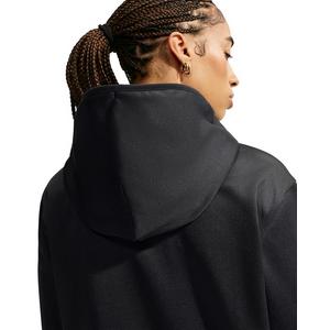 Nike Women's Studio Fleece Sport Therma-FIT Full-Zip Hooded Jacket - Black - BLACK