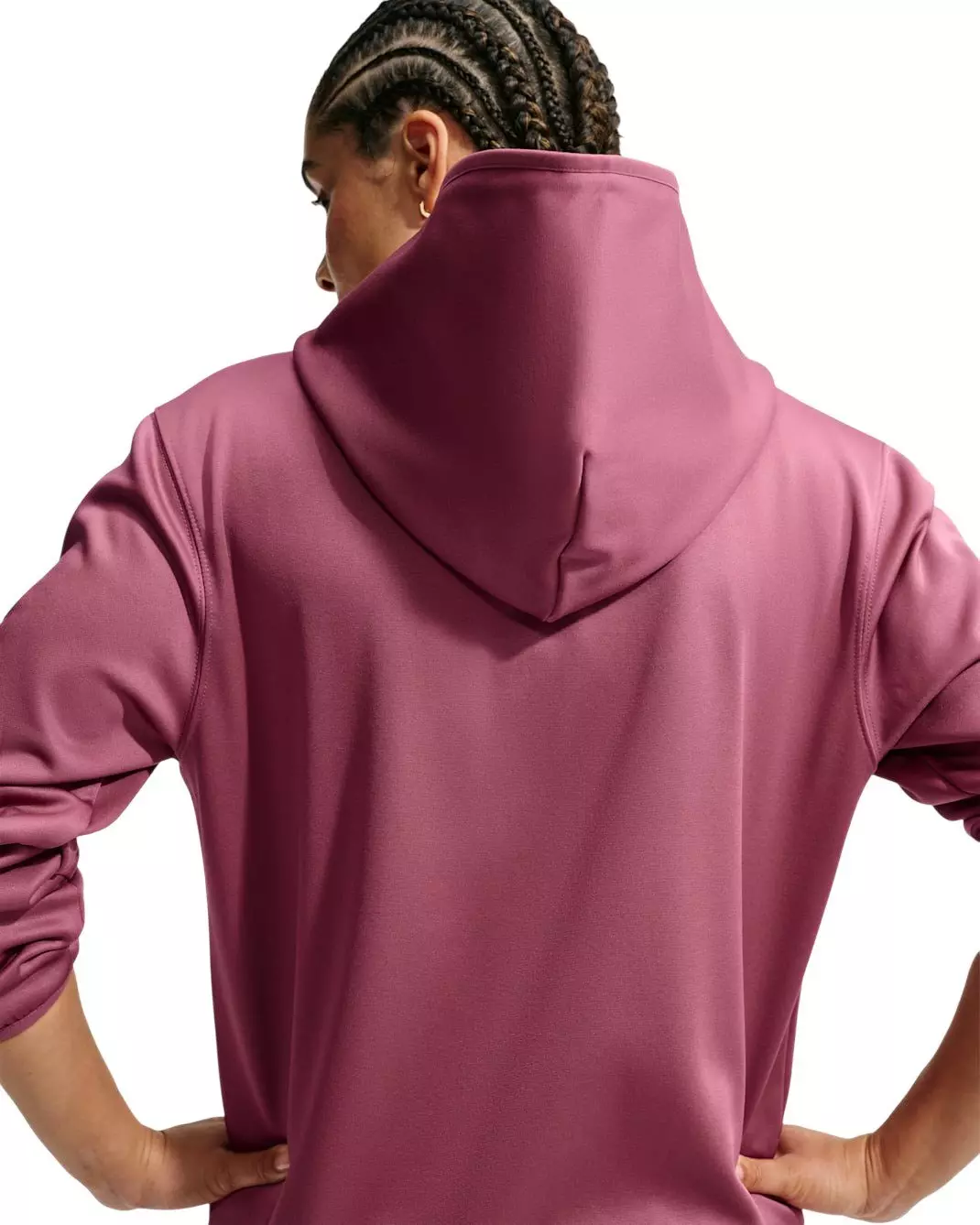 Nike Women's Studio Fleece Sport Therma-FIT Full-Zip Hooded Jacket - Pink - PINK