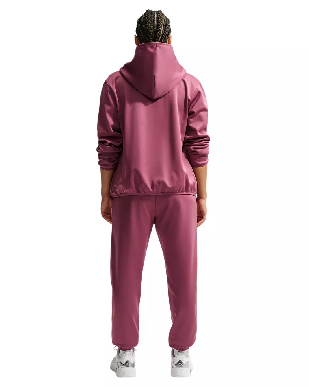 Nike Women's Studio Fleece Sport Therma-FIT Full-Zip Hooded Jacket - Pink - PINK