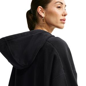 Nike Women's One Therma-FIT Oversized Pullover Hoodie - Black - BLACK
