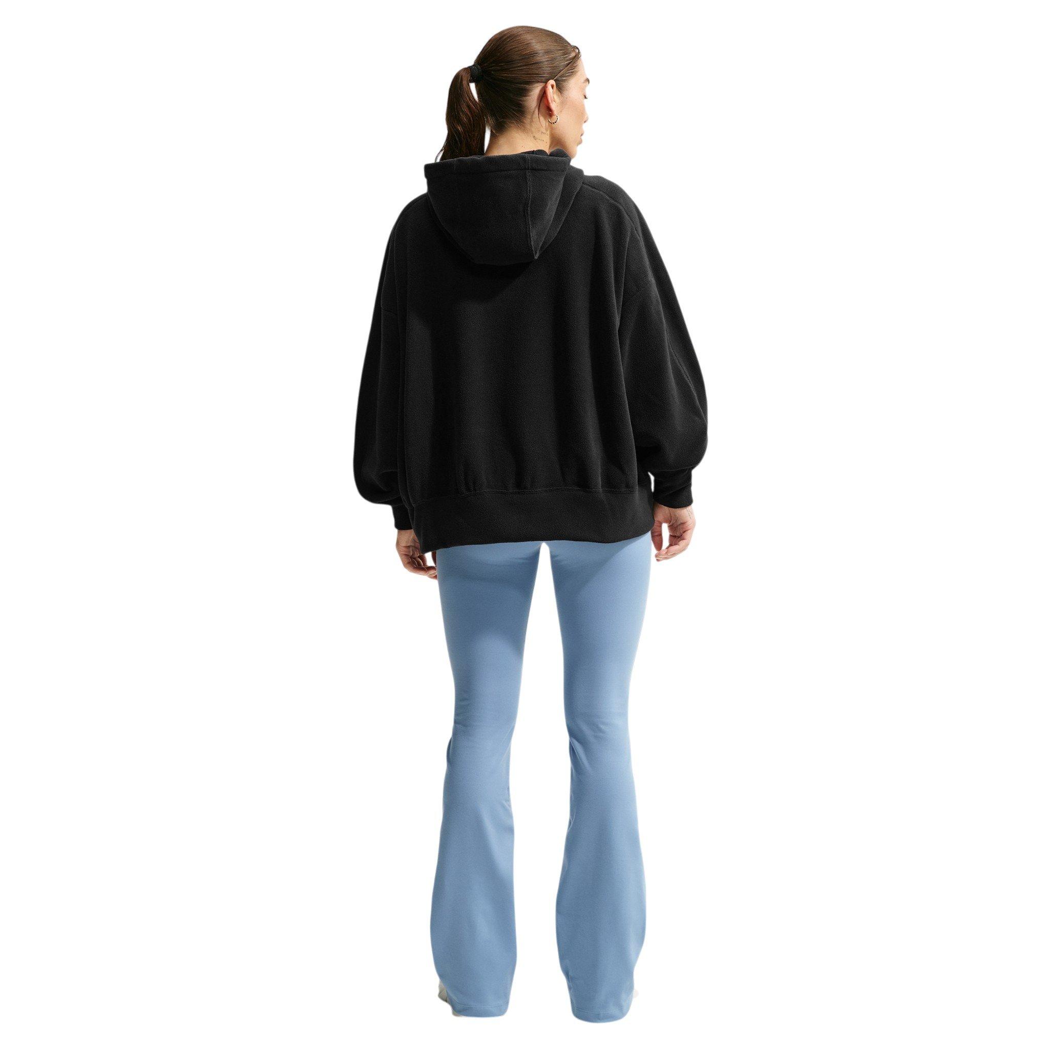 Nike Women's One Therma-FIT Oversized Pullover Hoodie - Black - BLACK