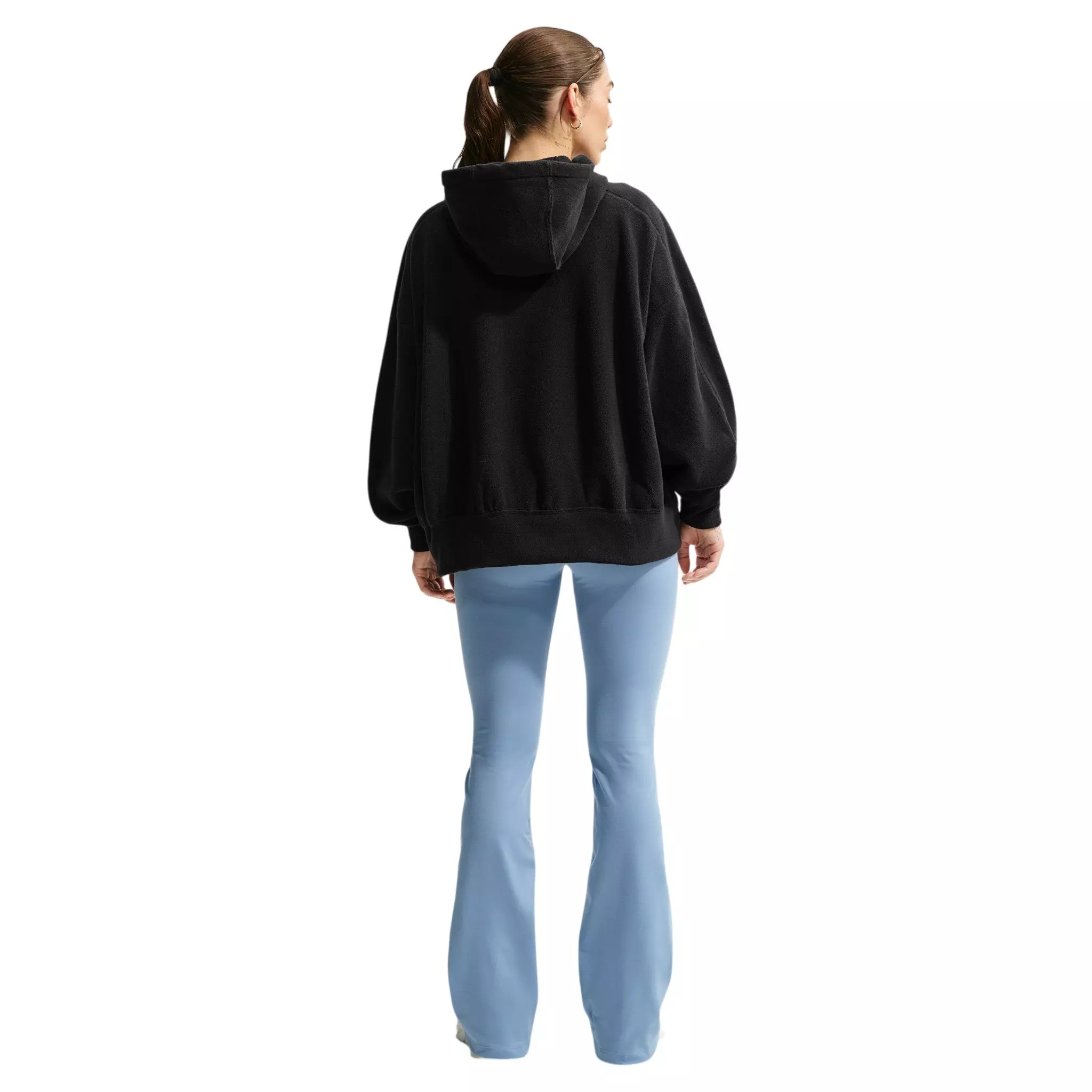Nike Women's One Therma-FIT Oversized Pullover Hoodie - Black - BLACK
