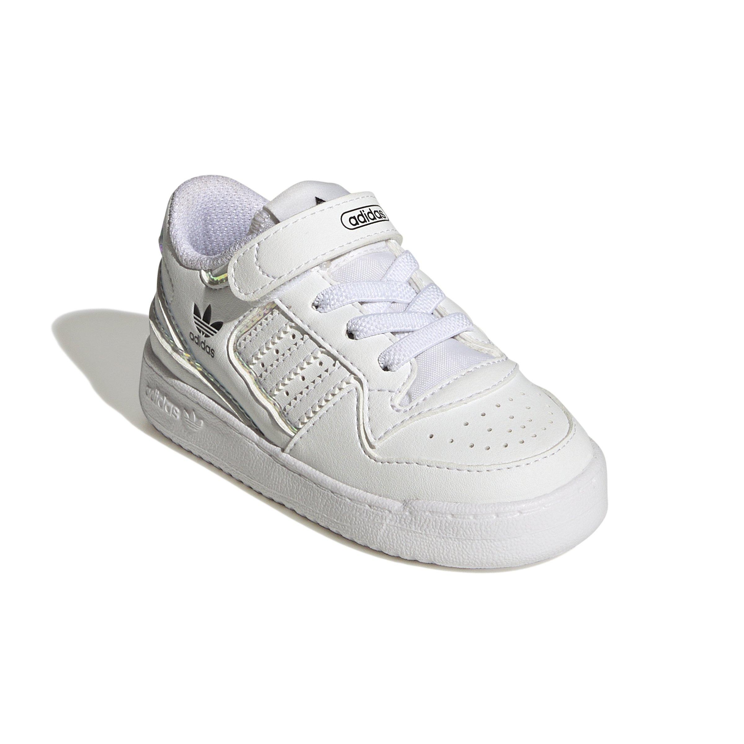 Forum "Ftwr White/Ftwr White/Core Black" Girls' Shoe