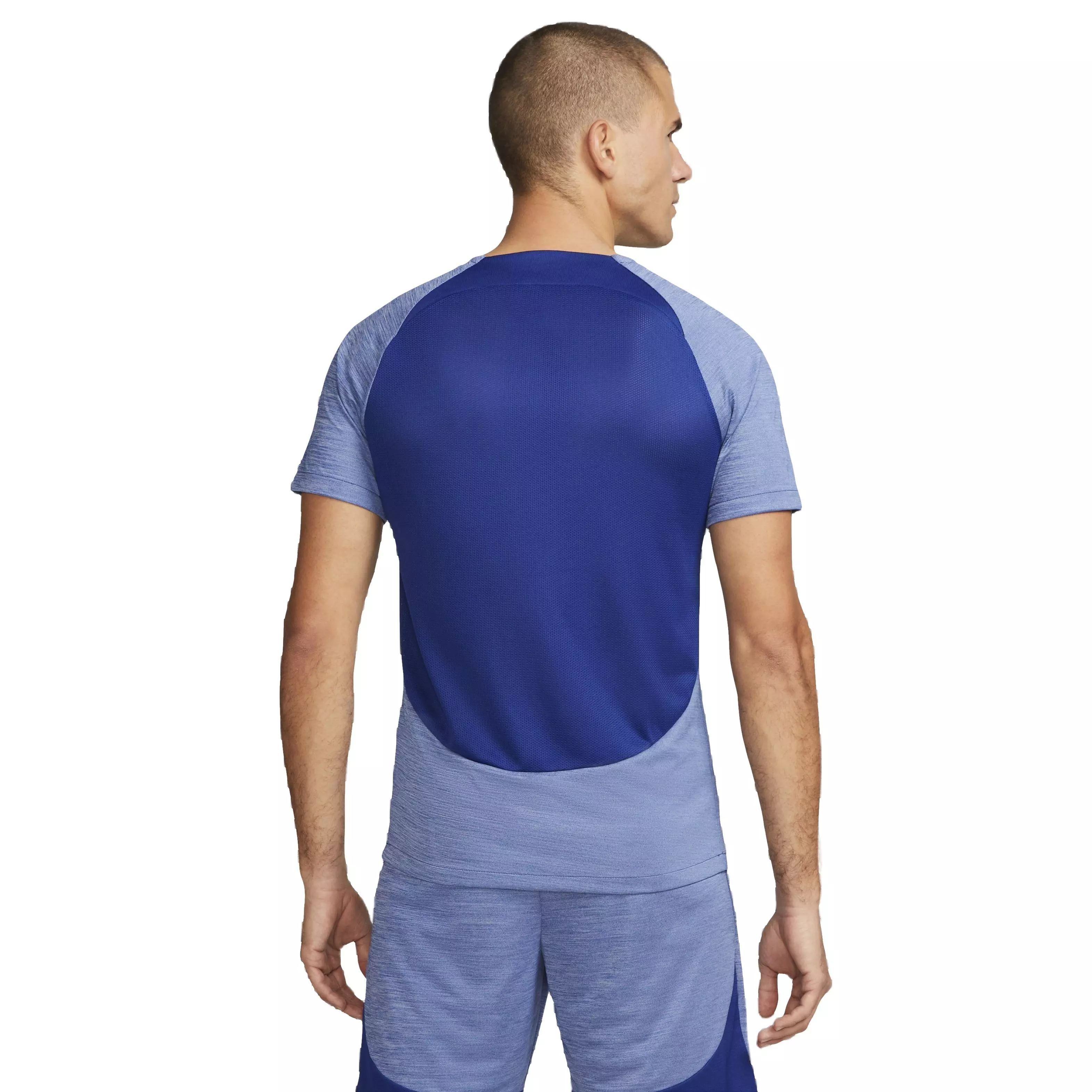 Nike Men's Dri-FIT Academy Short-Sleeve Soccer Top - Blue - BLUE